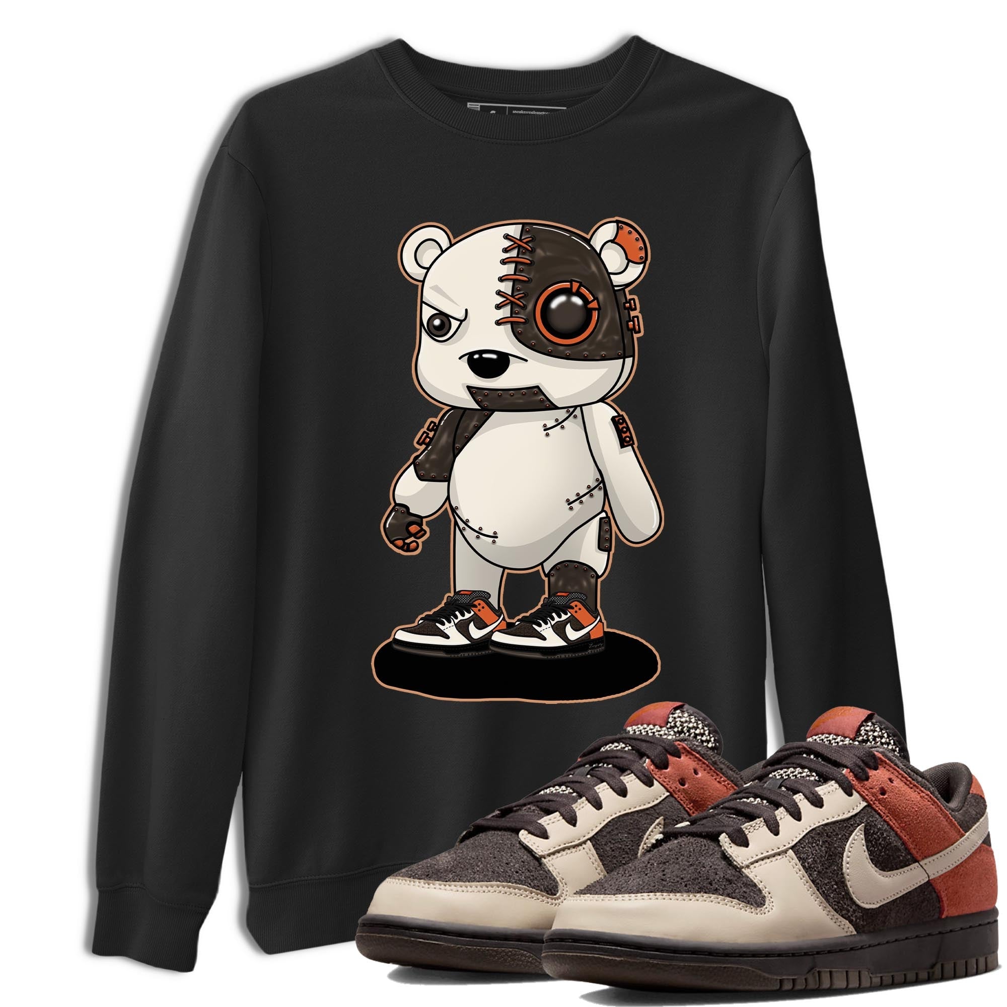 Nike Low Dunk Red Panda shirt to match jordans Cyborg Bear sneaker tees Nike Dunk Red Panda Drip Gear Zone Unisex Streetwear Clothing Black 1 T-Shirt