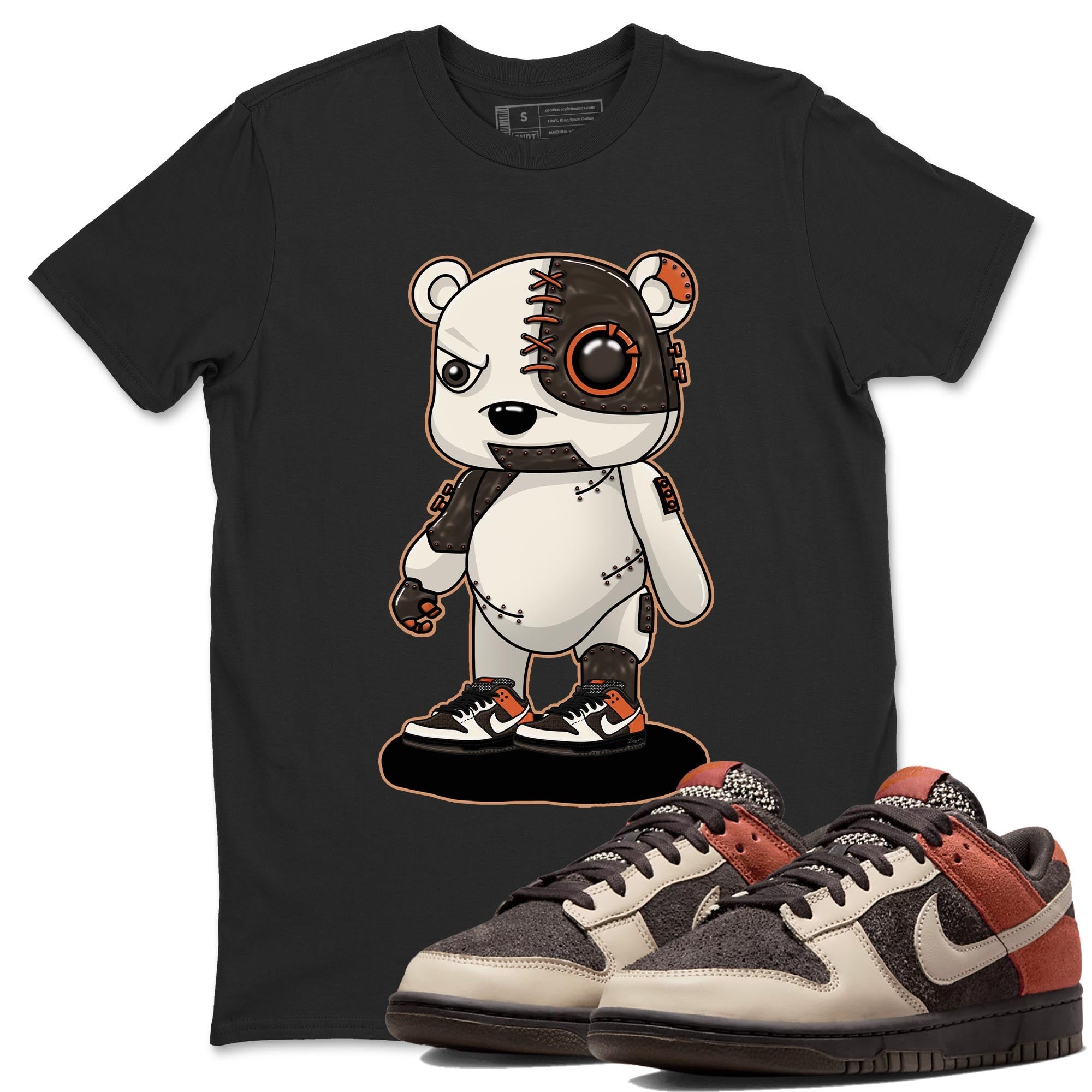 Nike Low Dunk Red Panda shirt to match jordans Cyborg Bear sneaker tees Nike Dunk Red Panda Drip Gear Zone Unisex Streetwear Clothing Black 1 T-Shirt