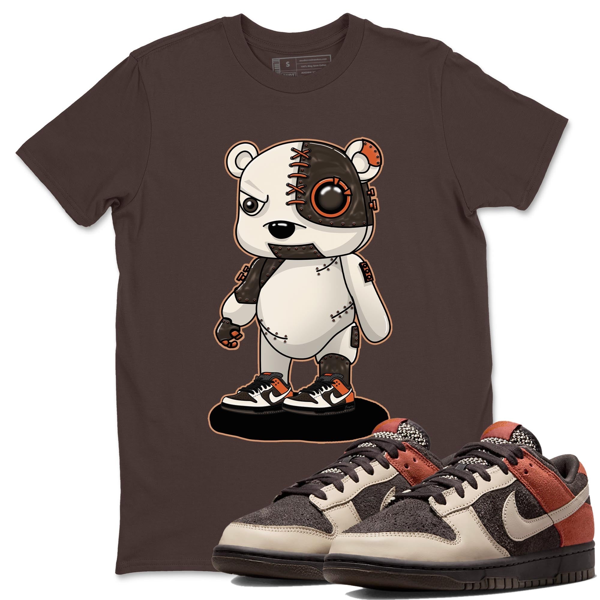 Nike Low Dunk Red Panda shirt to match jordans Cyborg Bear sneaker tees Nike Dunk Red Panda Drip Gear Zone Unisex Streetwear Clothing Dark Chocolate 1 T-Shirt