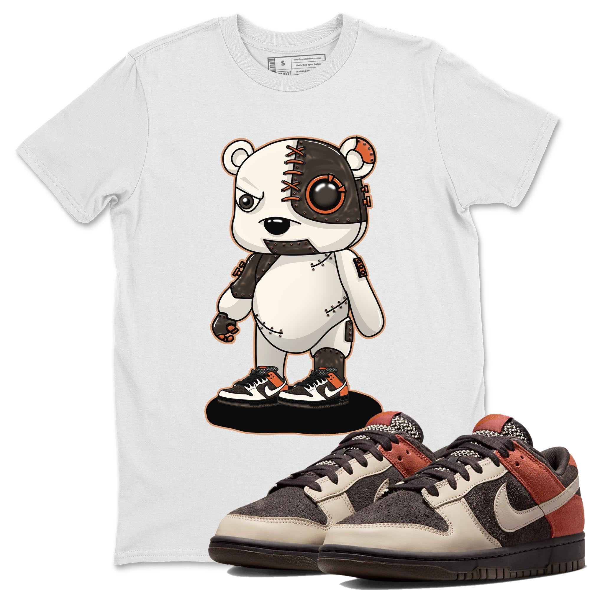 Nike Low Dunk Red Panda shirt to match jordans Cyborg Bear sneaker tees Nike Dunk Red Panda Drip Gear Zone Unisex Streetwear Clothing White 1 T-Shirt