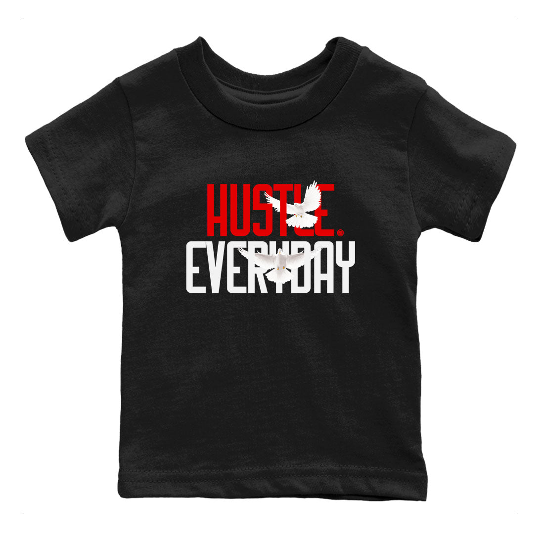 Air Jordan 12 Retro Taxi Flip shirts to match jordans Daily Hustle sneaker match tees 12s Red Taxi Drip Gear Zone baby toddler Black 2 cotton Shirt