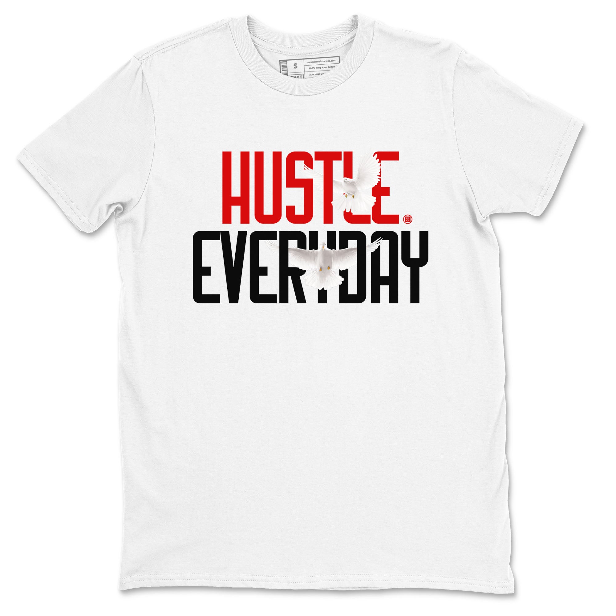 Air Jordan 12 Retro Taxi Flip shirts to match jordans Daily Hustle sneaker match tees 12s Red Taxi Drip Gear Zone unisex cotton White 2 crew neck shirt