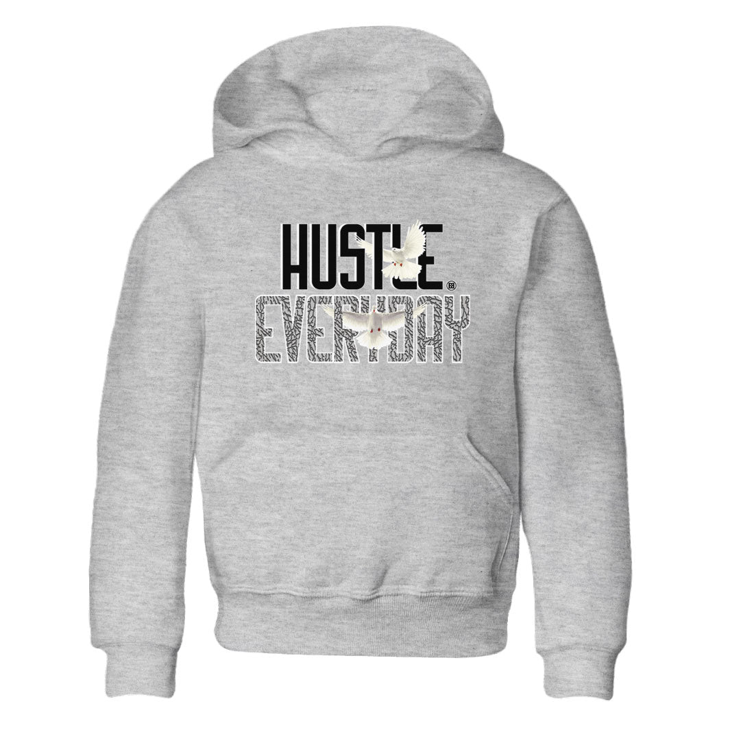 Air Jordan 3 Off Noir shirt to match jordans Daily Hustle sneaker tees Air Jordan 3 Retro Off Noir Drip Gear Zone Baby Toddler Heather Grey 2 T-Shirt