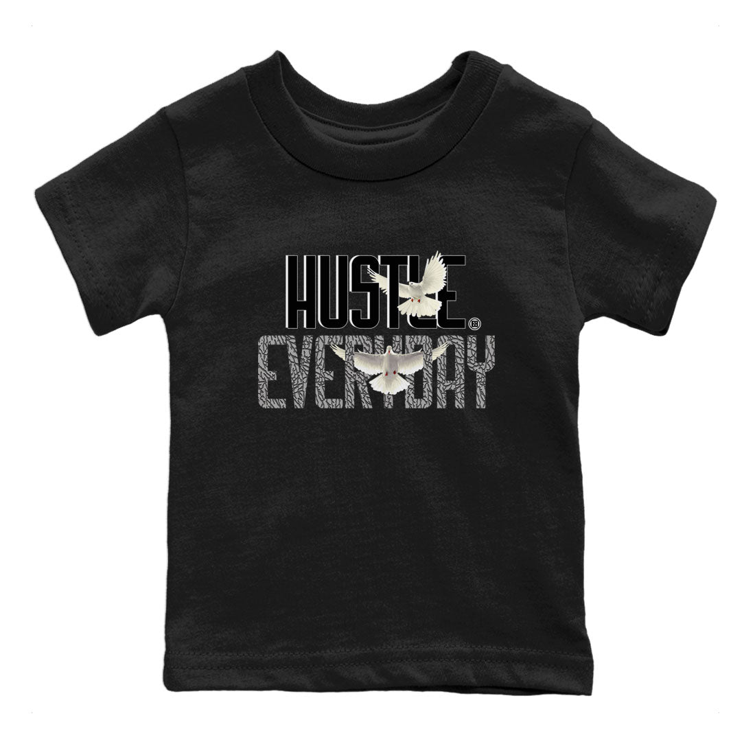 Air Jordan 3 Off Noir shirt to match jordans Daily Hustle sneaker tees Air Jordan 3 Retro Off Noir Drip Gear Zone Baby Toddler Black 2 T-Shirt