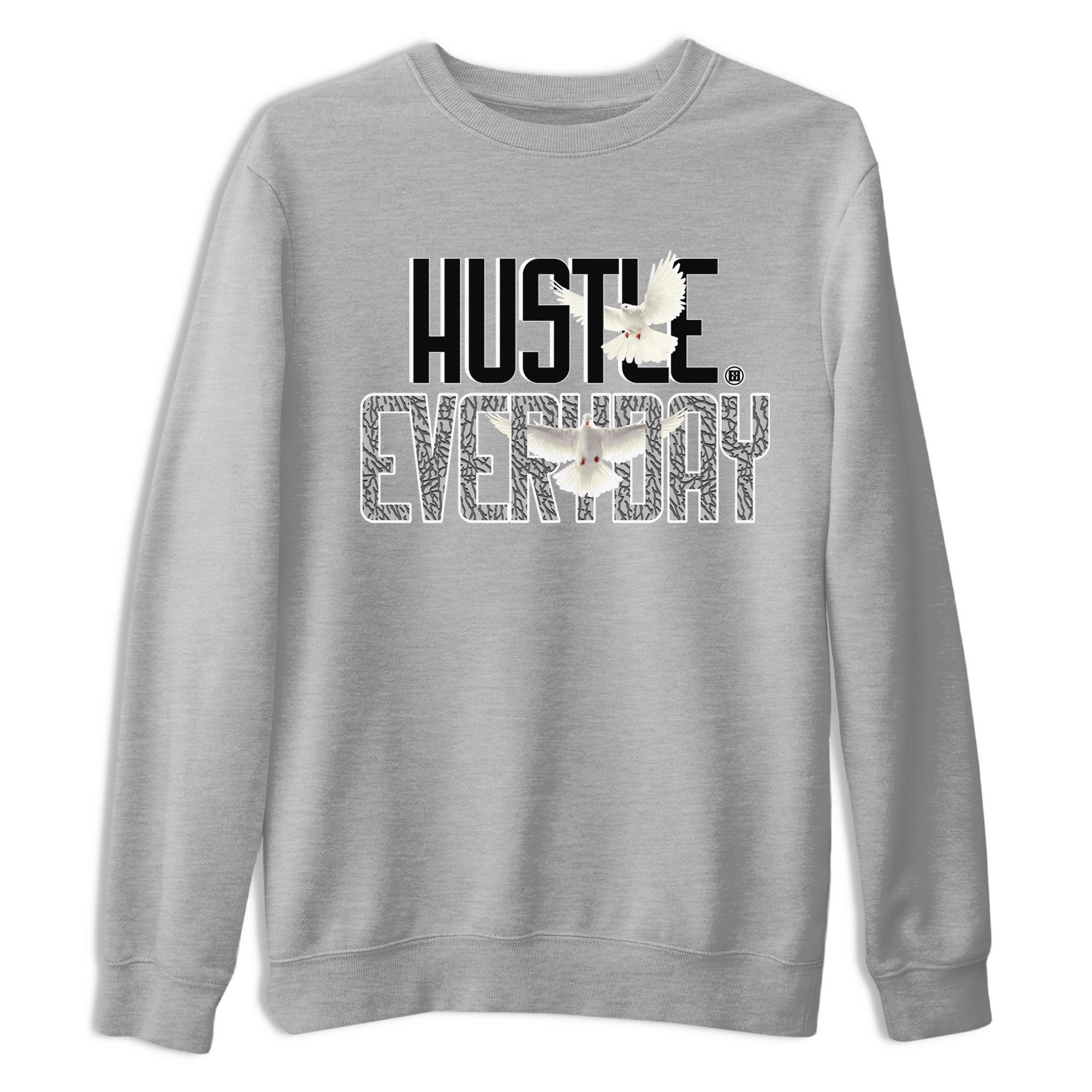 Air Jordan 3 Off Noir shirt to match jordans Daily Hustle sneaker tees Air Jordan 3 Retro Off Noir Drip Gear Zone Unisex Heather Grey 2 T-Shirt