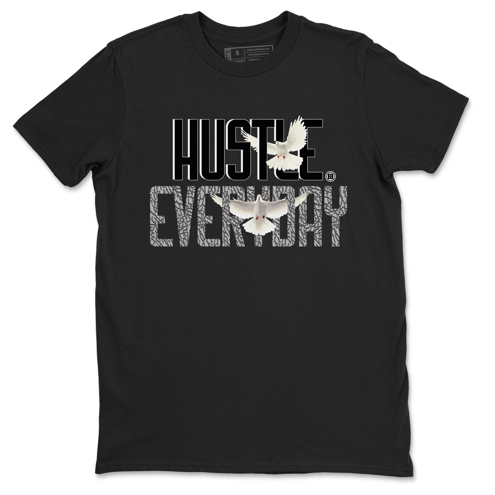 Air Jordan 3 Off Noir shirt to match jordans Daily Hustle sneaker tees Air Jordan 3 Retro Off Noir Drip Gear Zone Unisex Black 2 T-Shirt