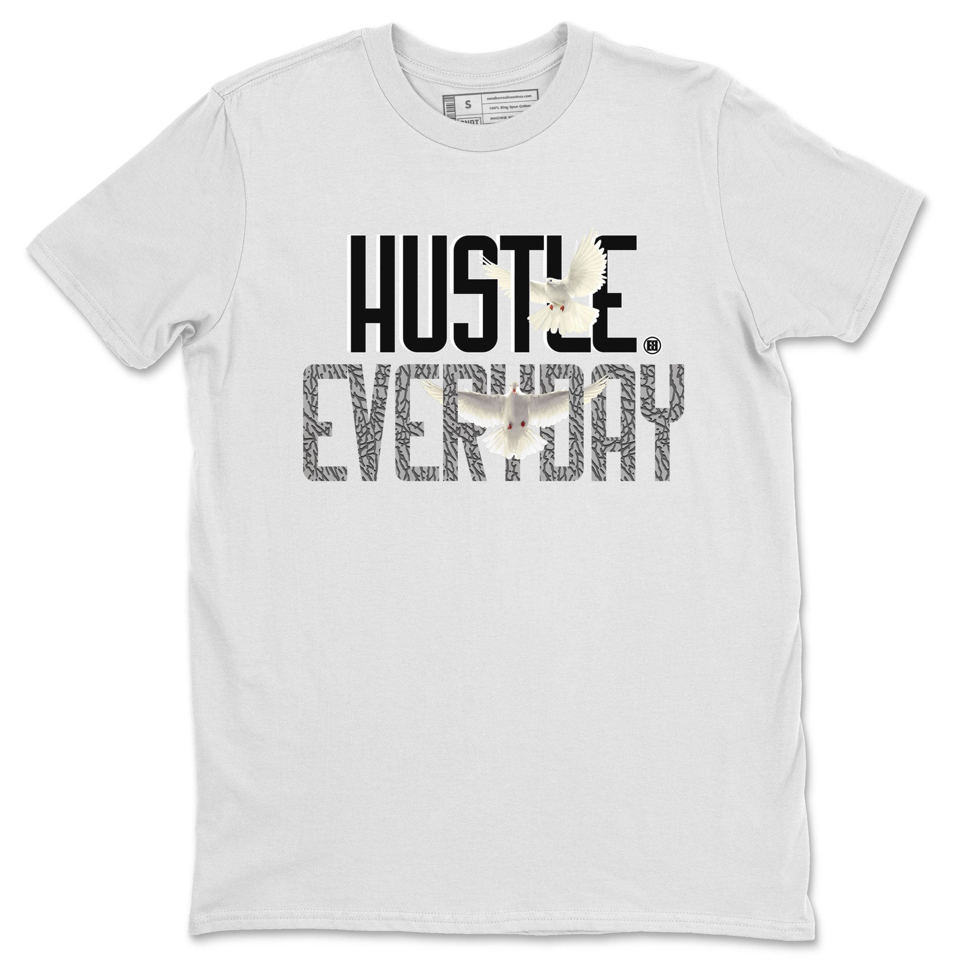 Air Jordan 3 Off Noir shirt to match jordans Daily Hustle sneaker tees Air Jordan 3 Retro Off Noir Drip Gear Zone Unisex White 2 T-Shirt