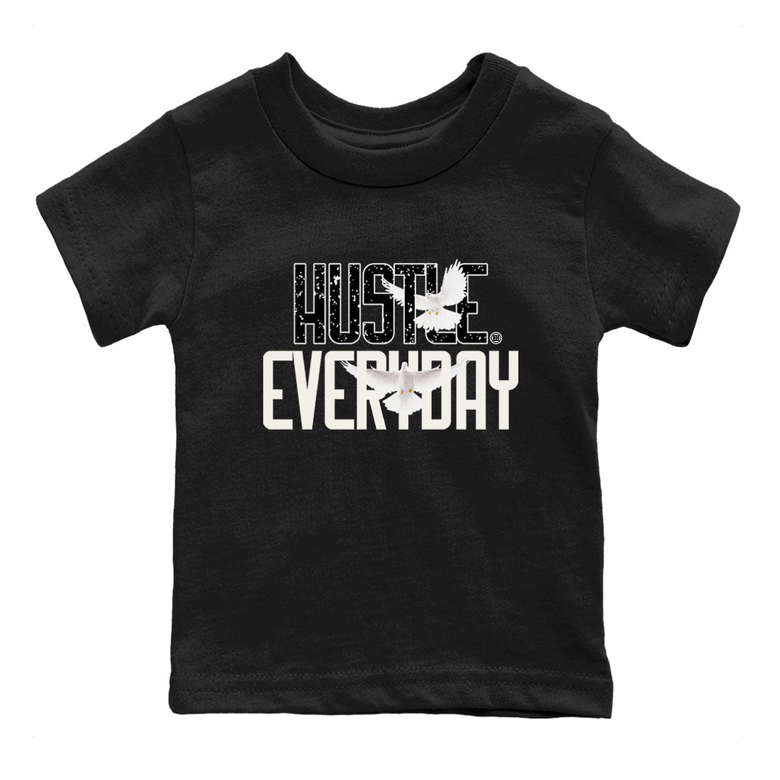 AJ5 Sail shirt to match jordans Daily Hustle sneaker tees Air Jordan 5 Sail Drip Gear Zone baby toddler Black 2 cotton Shirt