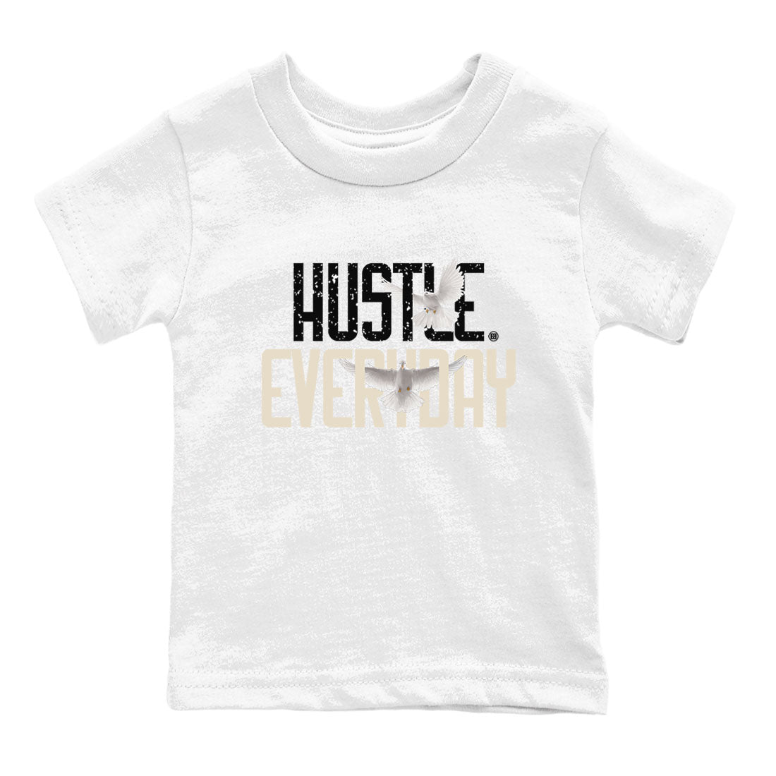 AJ5 Sail shirt to match jordans Daily Hustle sneaker tees Air Jordan 5 Sail Drip Gear Zone baby toddler White 2 cotton Shirt