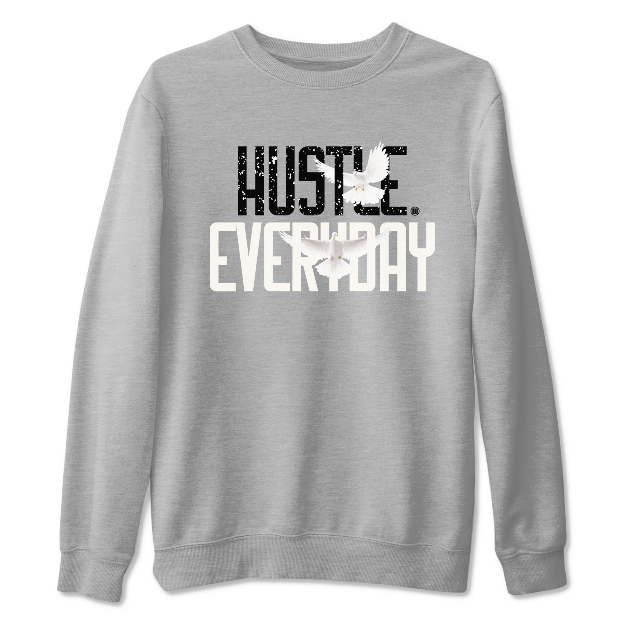 AJ5 Sail shirt to match jordans Daily Hustle sneaker tees Air Jordan 5 Sail Drip Gear Zone unisex cotton Heather Grey 2 crew neck shirt