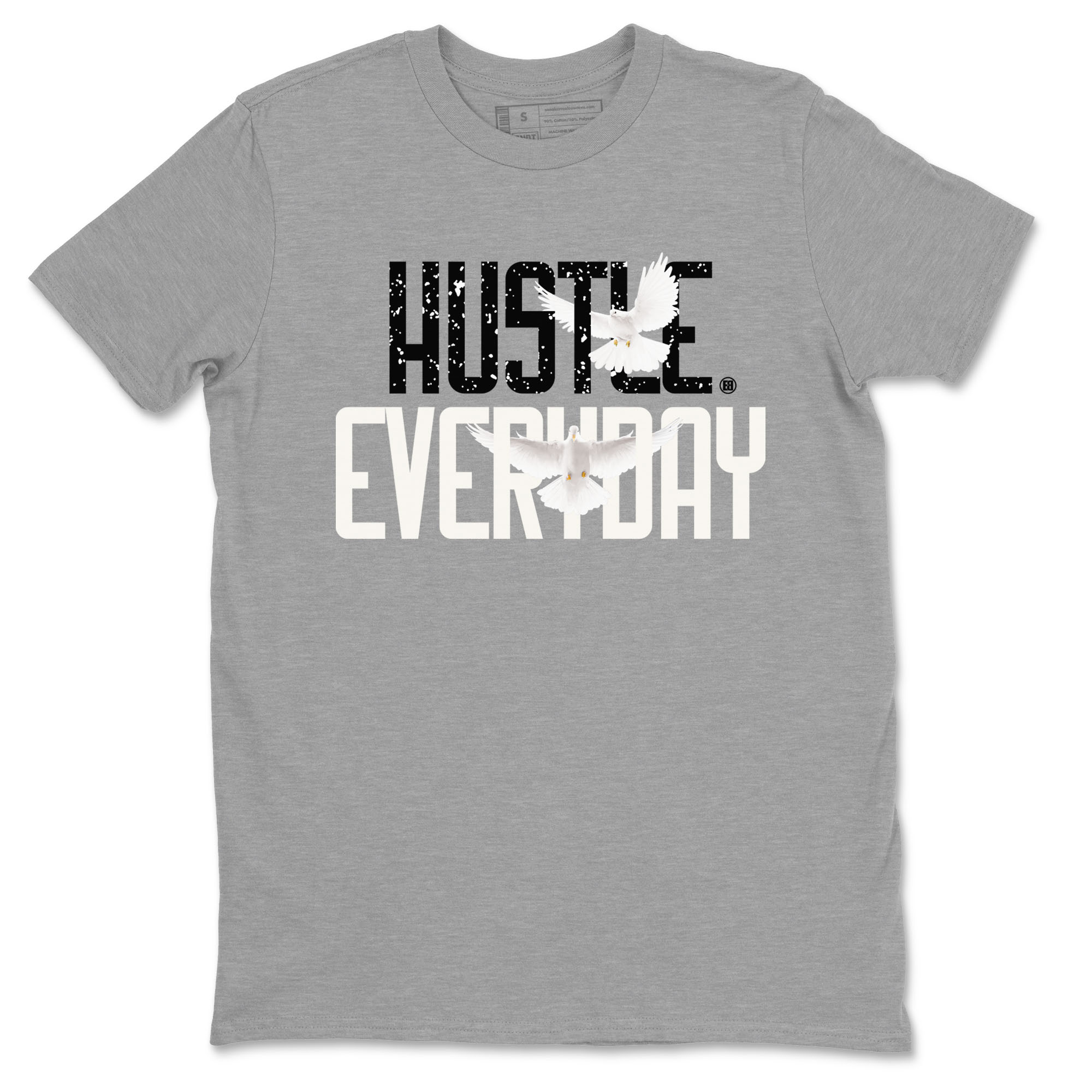AJ5 Sail shirt to match jordans Daily Hustle sneaker tees Air Jordan 5 Sail Drip Gear Zone unisex cotton Heather Grey 2 crew neck shirt