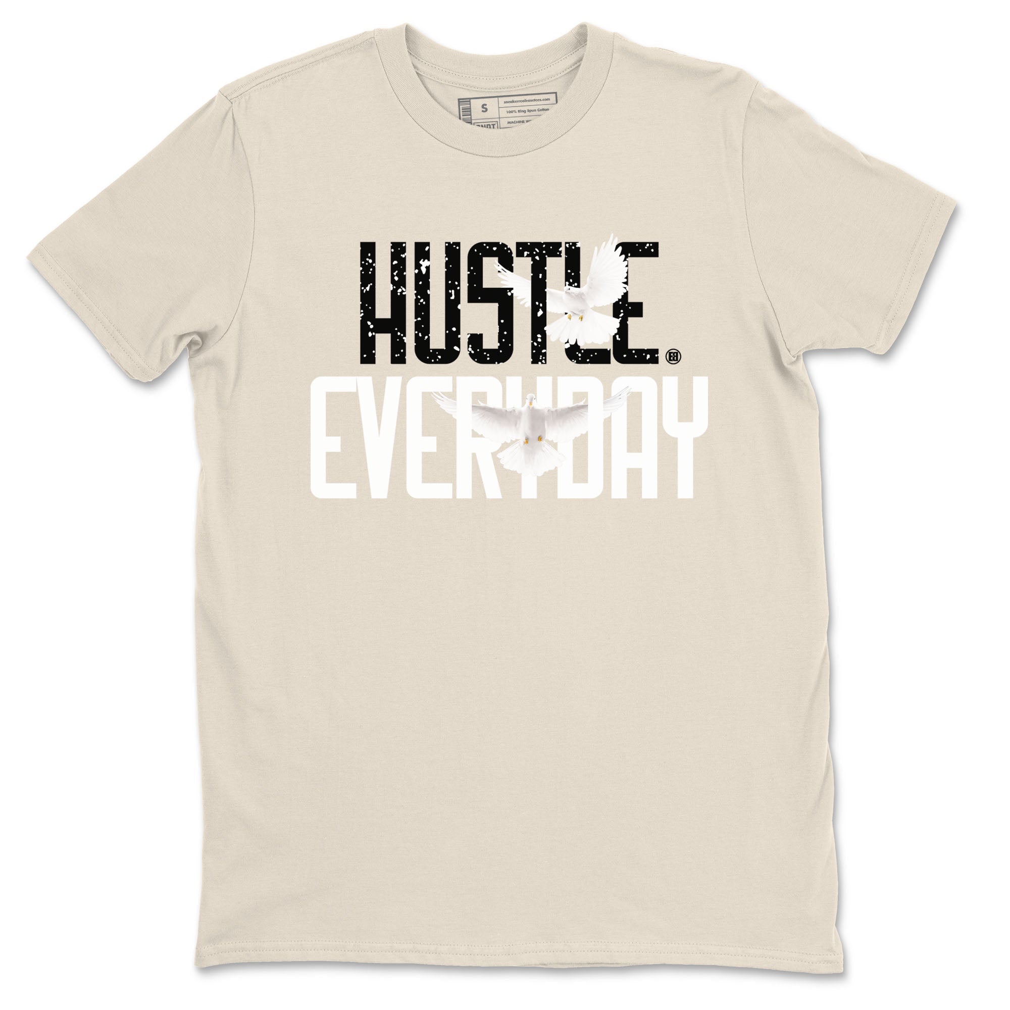 AJ5 Sail shirt to match jordans Daily Hustle sneaker tees Air Jordan 5 Sail Drip Gear Zone unisex cotton Natural 2 crew neck shirt