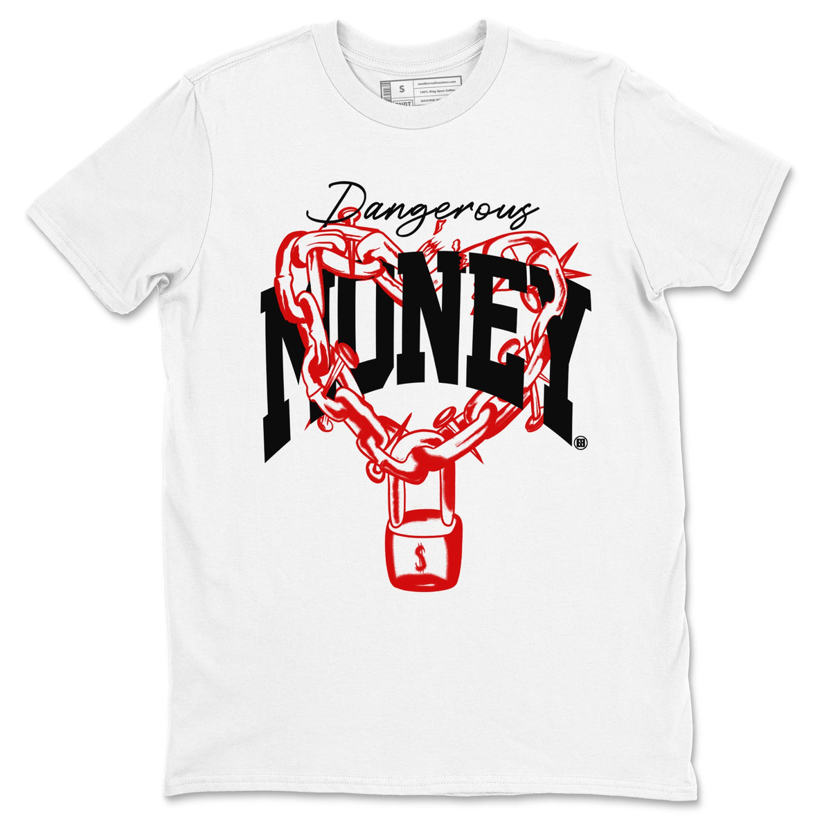 11s Bred Velvet shirts to match jordans Dangerous Money sneaker match tees Air Jordan 11 Bred Velvet match shoes to clothes Drip Gear Zone unisex cotton White 2 shirts