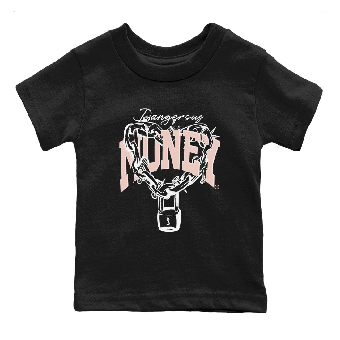 11s Legend Pink shirt to match jordans Dangerous Money sneaker tees Air Jordan 11 Legend Pink Drip Gear Zone baby toddler Black 2 cotton Shirt