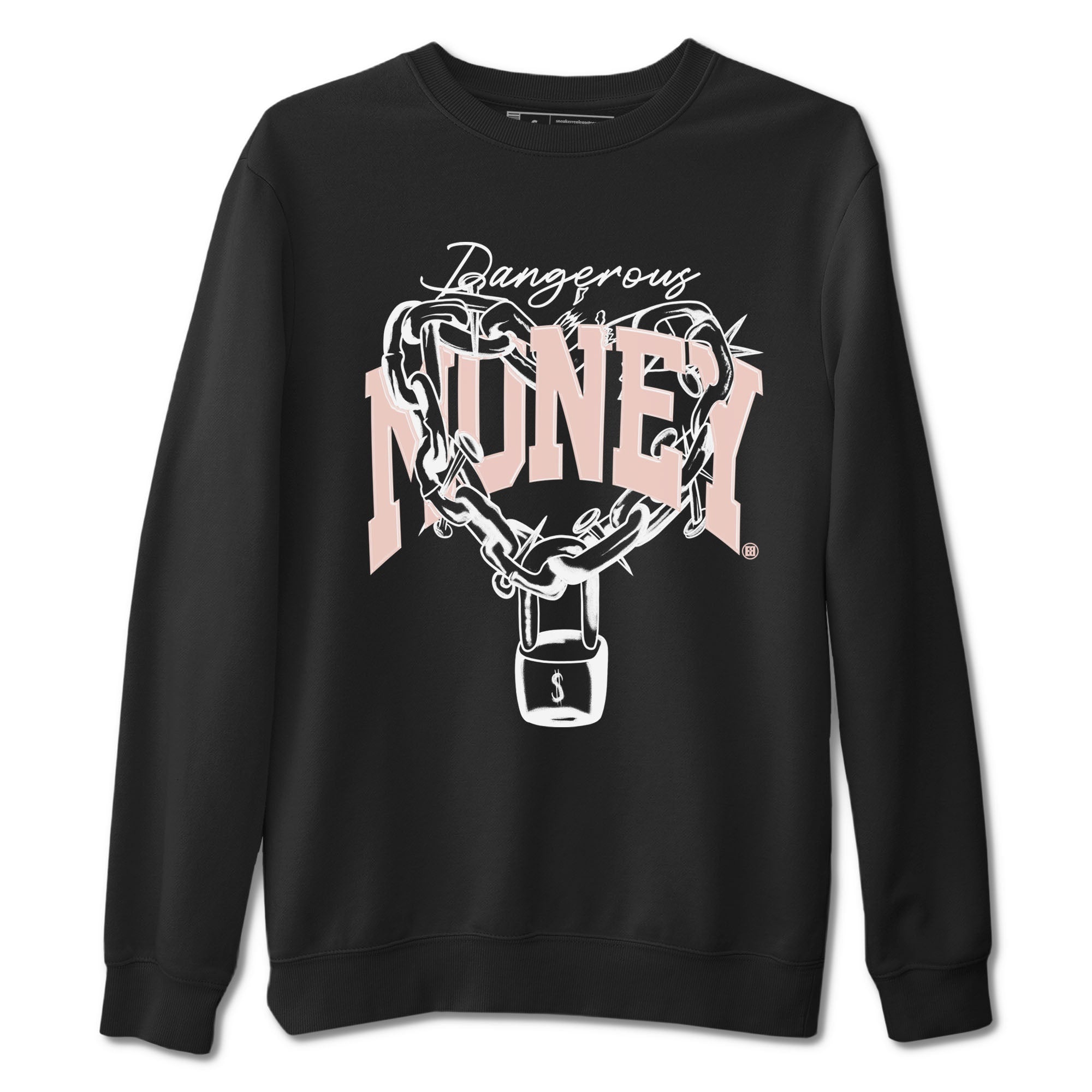 11s Legend Pink shirt to match jordans Dangerous Money sneaker tees Air Jordan 11 Legend Pink Drip Gear Zone unisex cotton Black 2 crew neck shirt