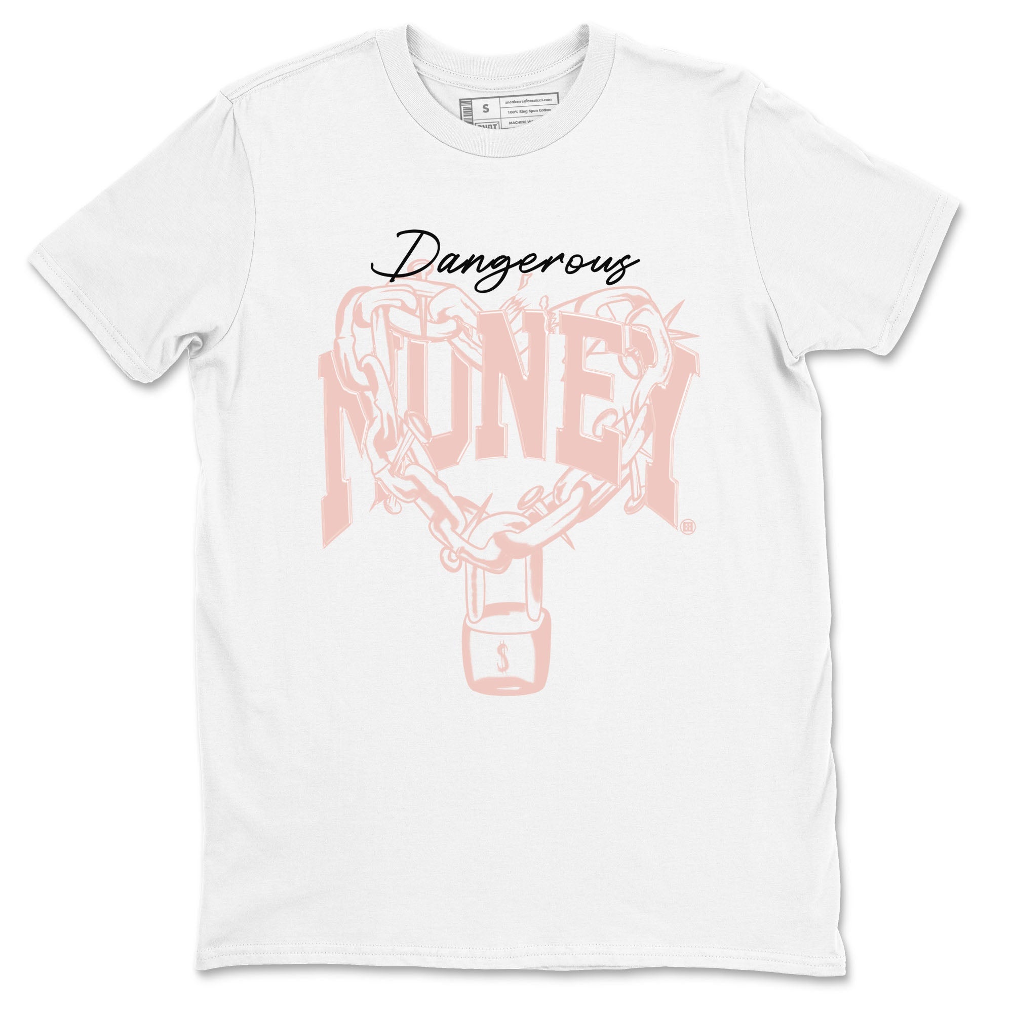 11s Legend Pink shirt to match jordans Dangerous Money sneaker tees Air Jordan 11 Legend Pink Drip Gear Zone unisex cotton White 2 crew neck shirt
