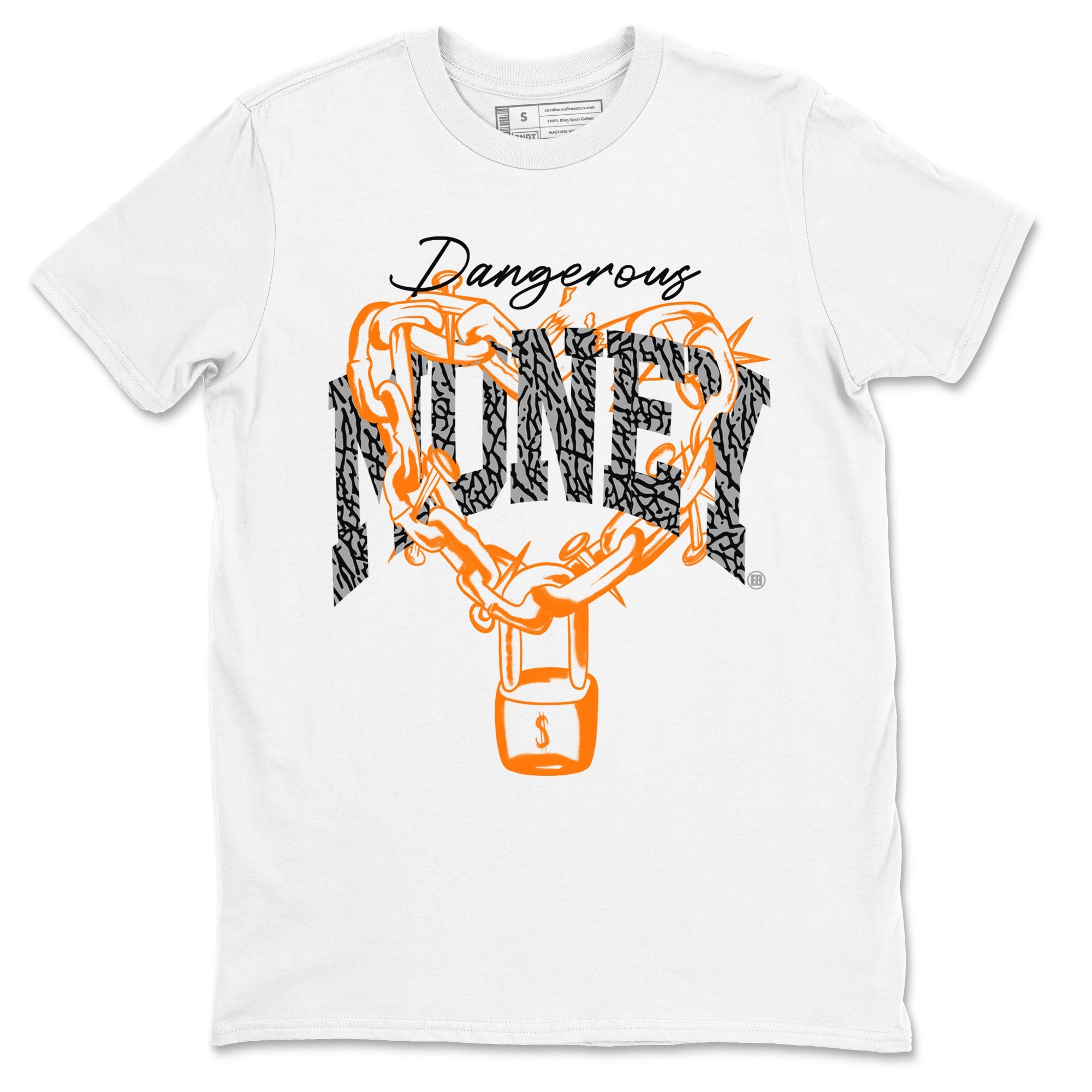 3s Georgia Peach shirt to match jordans Dangerous Money sneaker tees Air Jordan 3 Retro Georgia Peach Drip Gear Zone unisex cotton White 2 crew neck shirt
