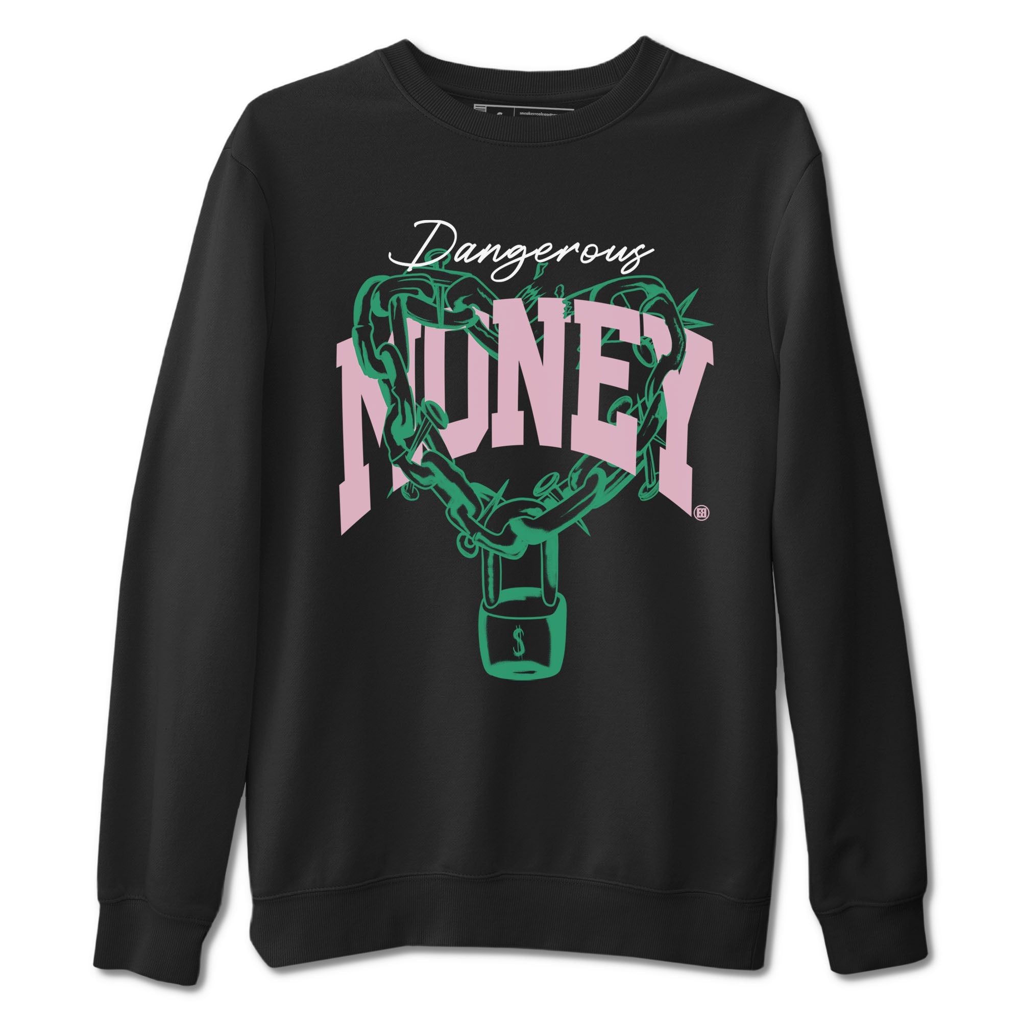 Dunk Low Medium Soft Pink Malachite shirt to match jordans Dangerous Money sneaker tees Dunks Medium Soft Pink Malachite Streetwear Brand Drip Gear Zone unisex cotton Black 2 crew neck shirt