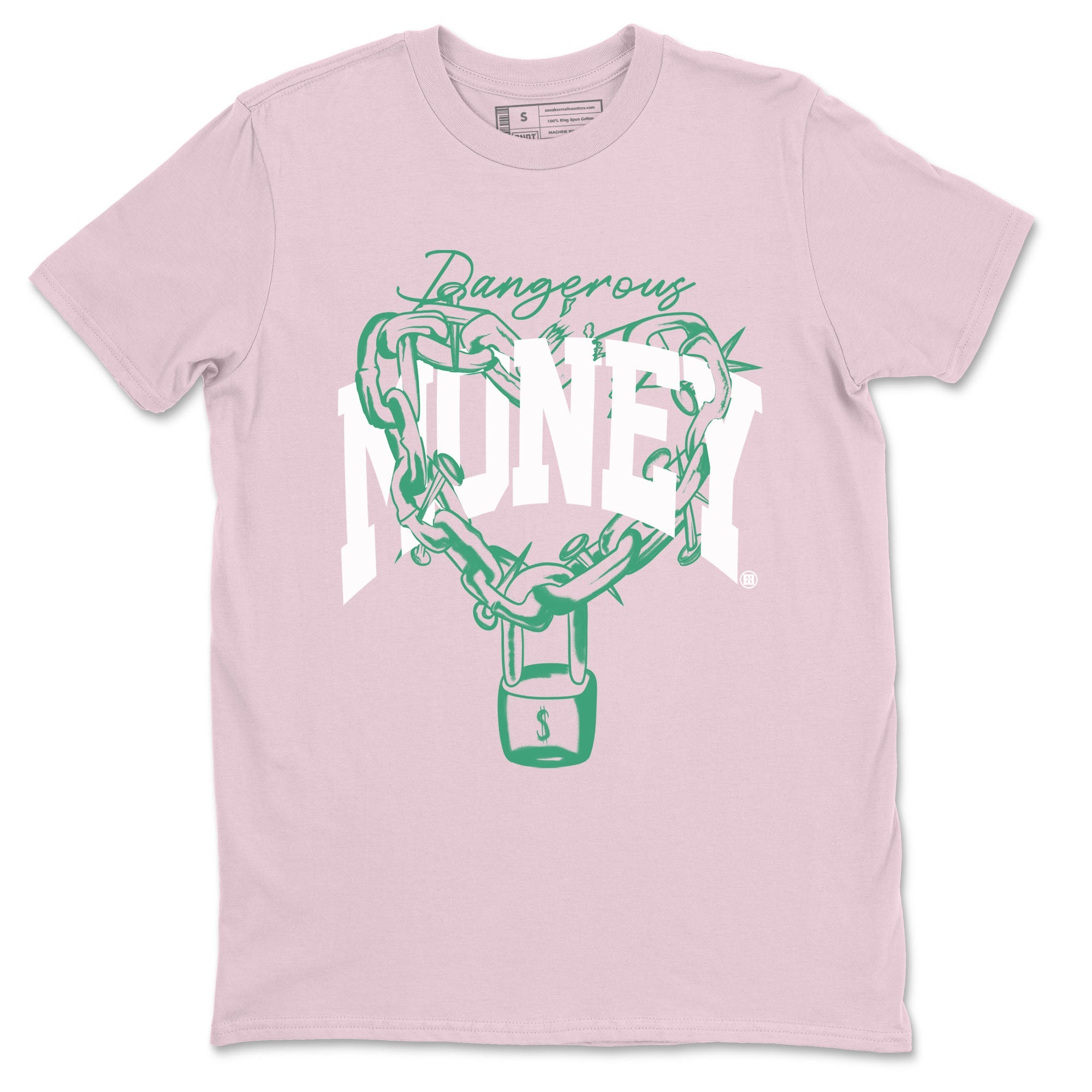 Dunk Low Medium Soft Pink Malachite shirt to match jordans Dangerous Money sneaker tees Dunks Medium Soft Pink Malachite Streetwear Brand Drip Gear Zone unisex cotton Pink 2 crew neck shirt