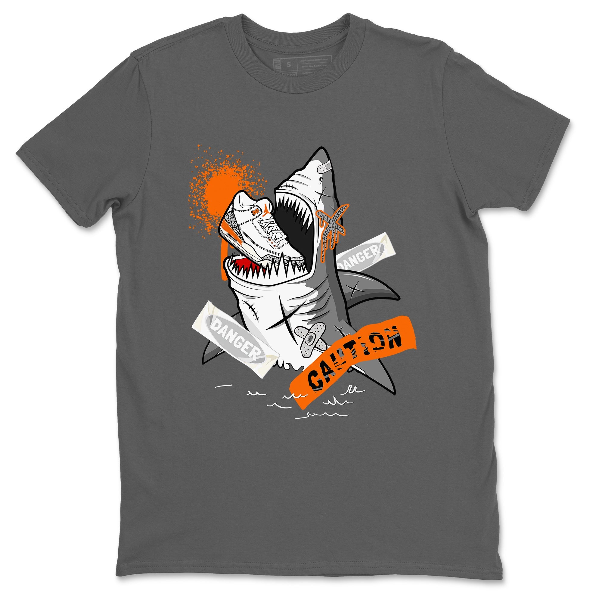 3s Georgia Peach shirt to match jordans Dangerous Shark sneaker tees Air Jordan 3 Georgia Peach Drip Gear Zone unisex cotton Cool Grey 2 crew neck shirt