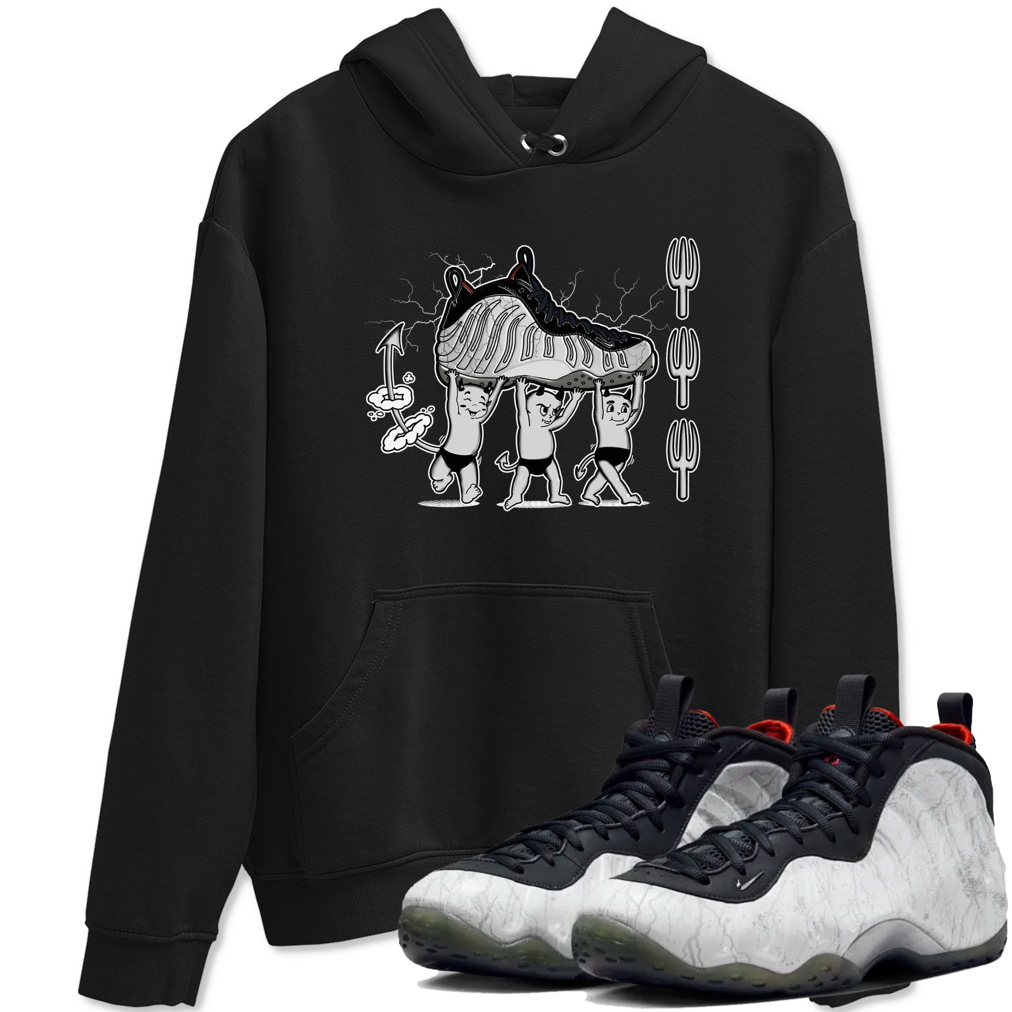 Foams One Jin shirts to match jordans Devil Babies sneaker match tees Air Foamposite One Jin match shoes to clothes Drip Gear Zone unisex cotton Black 1 shirts