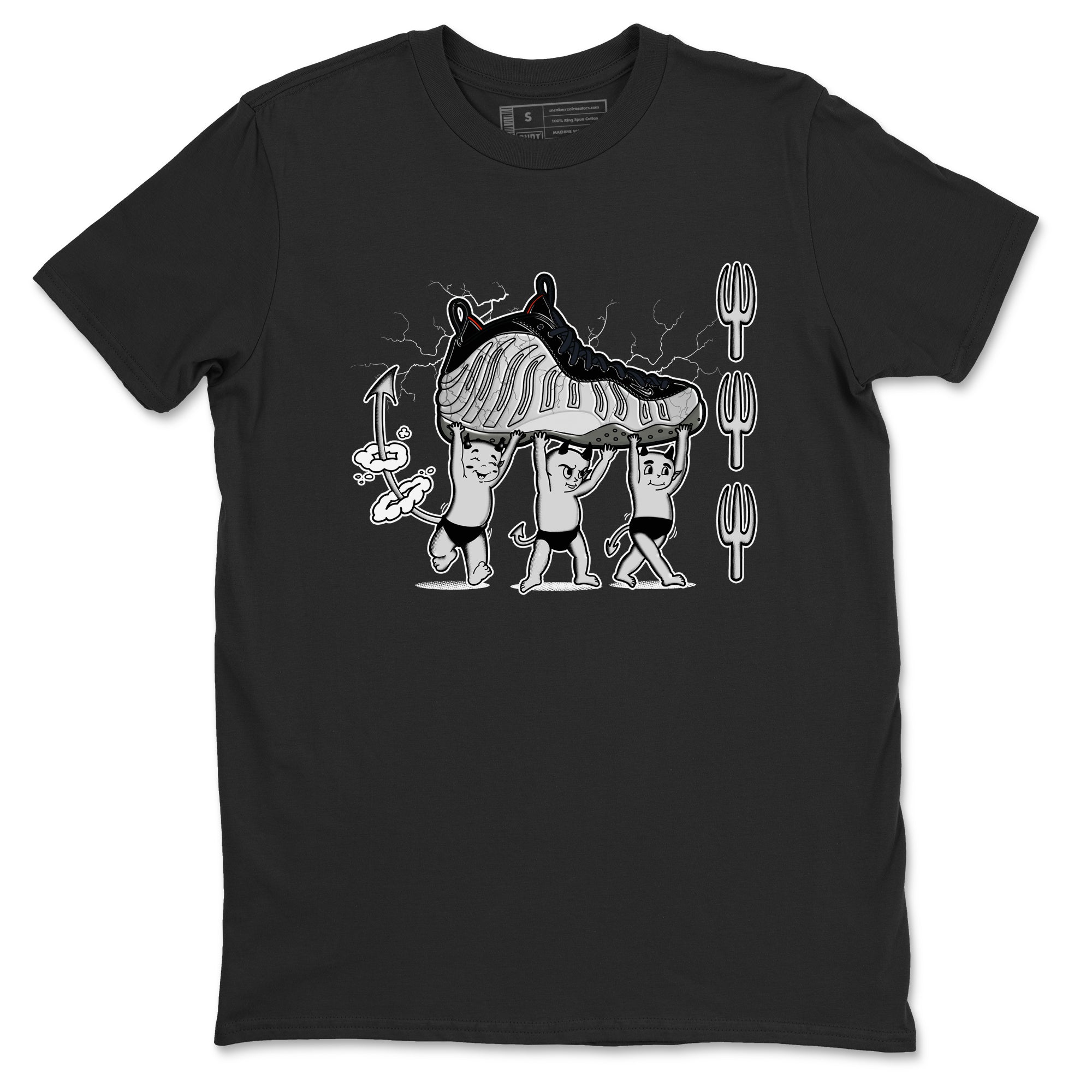 Foams One Jin shirts to match jordans Devil Babies sneaker match tees Air Foamposite One Jin match shoes to clothes Drip Gear Zone unisex cotton Black 2 shirts