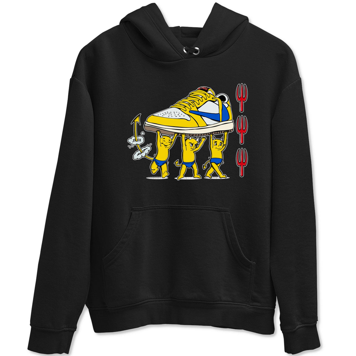 1s Travis Scott Canary shirts to match jordans Devil Babies sneaker match tees Air Jordan 1 Travis Scott Canary Drip Gear Zone unisex cotton Black 2 crew neck shirts