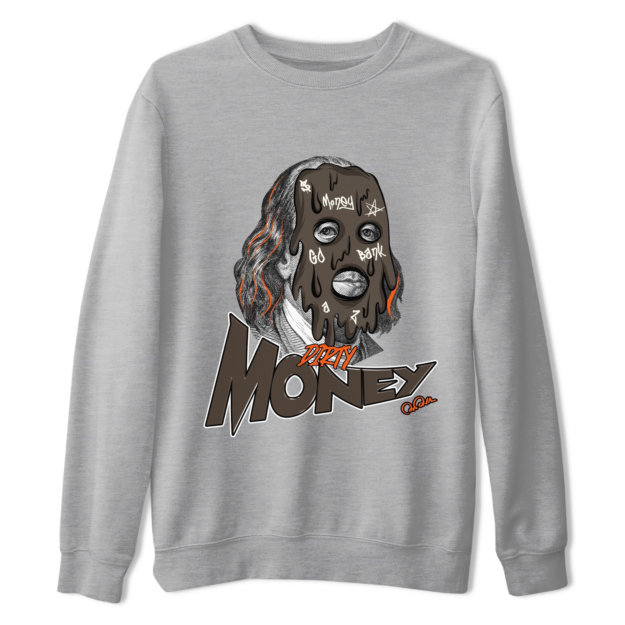 Dunk Red Panda shirt to match jordans Dirty Money sneaker tees Nike Dunk LowRed Panda Drip Gear Zone Unisex Heather Grey 2 T-Shirt