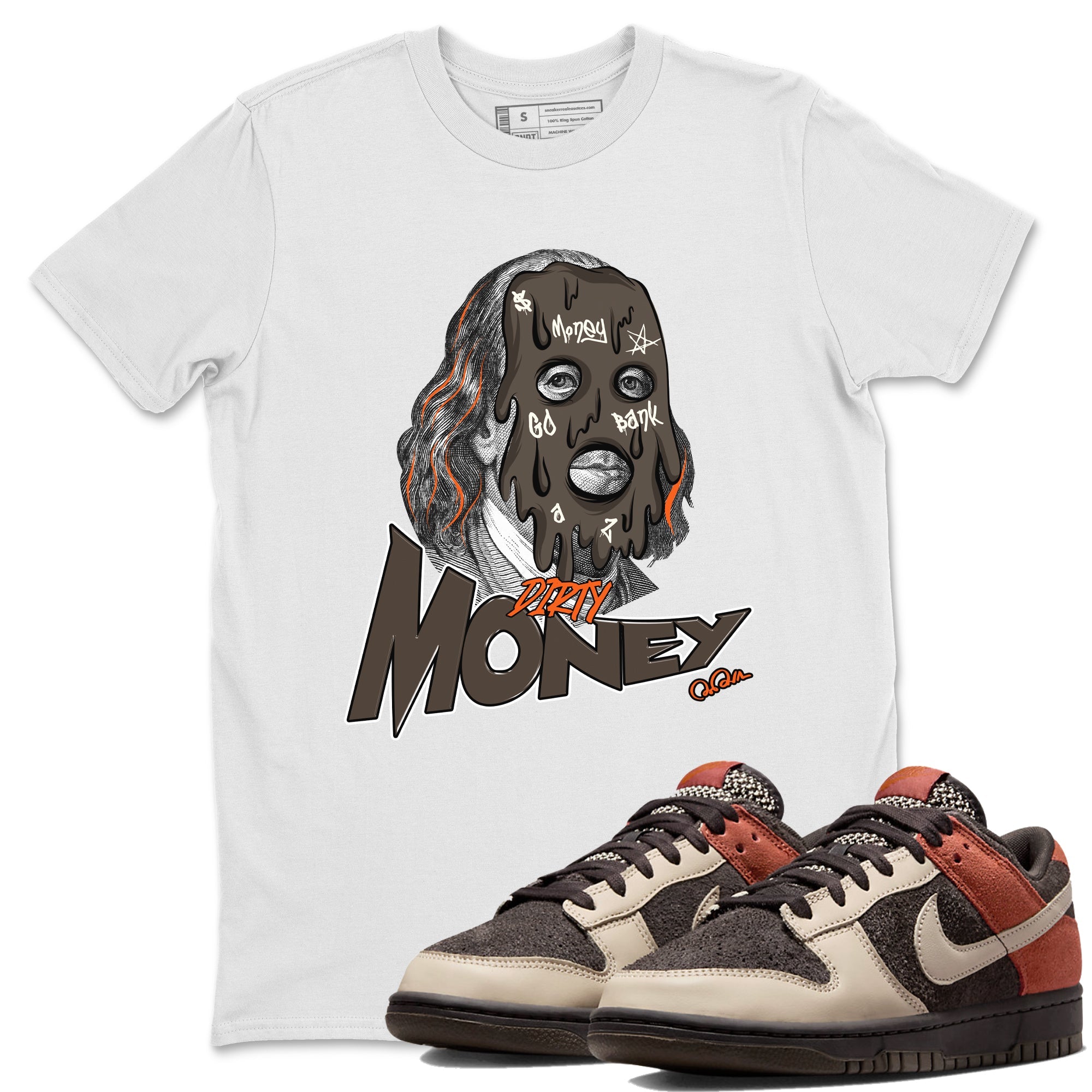 Dunk Red Panda shirt to match jordans Dirty Money sneaker tees Nike Dunk LowRed Panda Drip Gear Zone Unisex White 1 T-Shirt