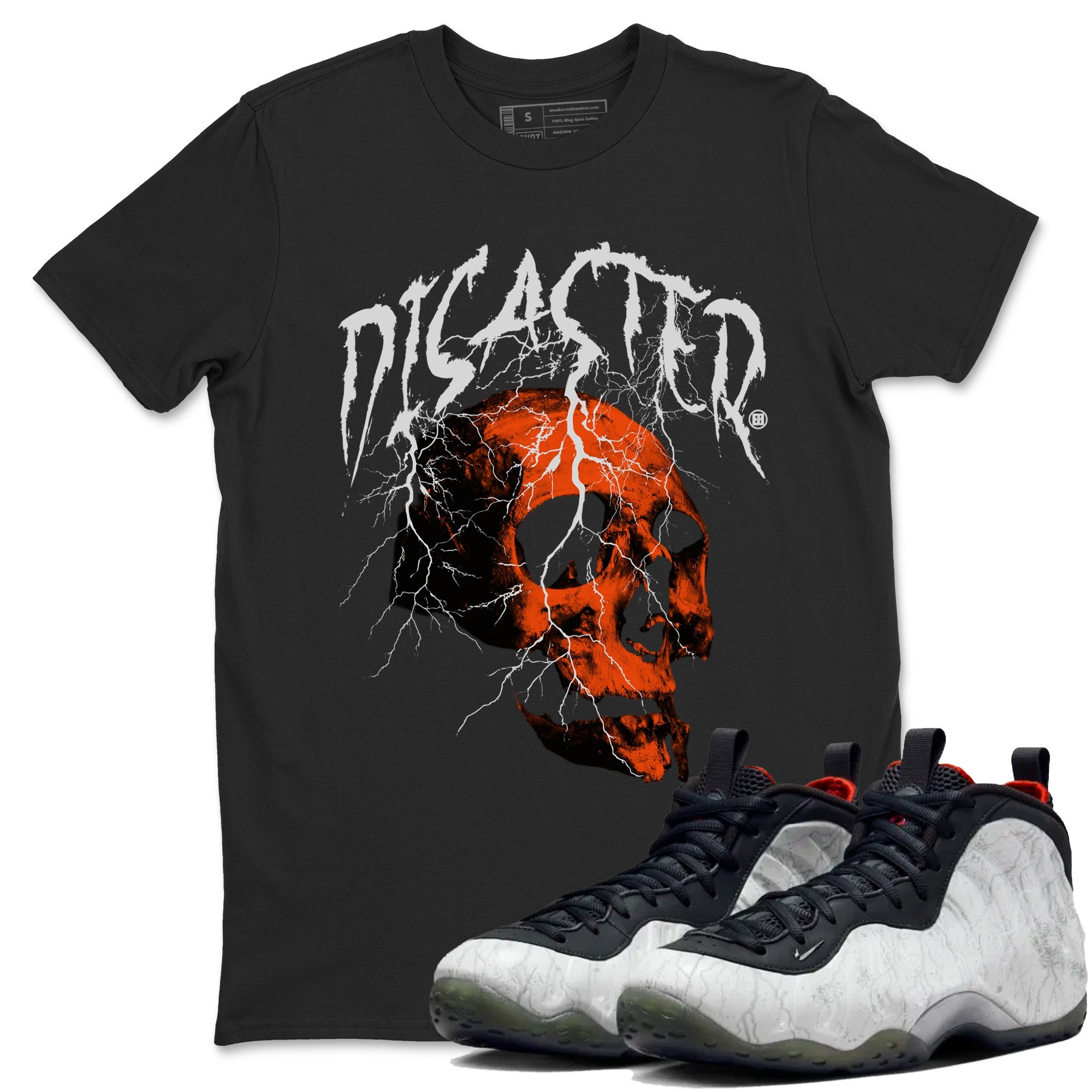 Foams One Jin shirts to match jordans Disater Skull sneaker match tees Air Foamposite One Jin match shoes to clothes Drip Gear Zone unisex cotton Black 1 shirts