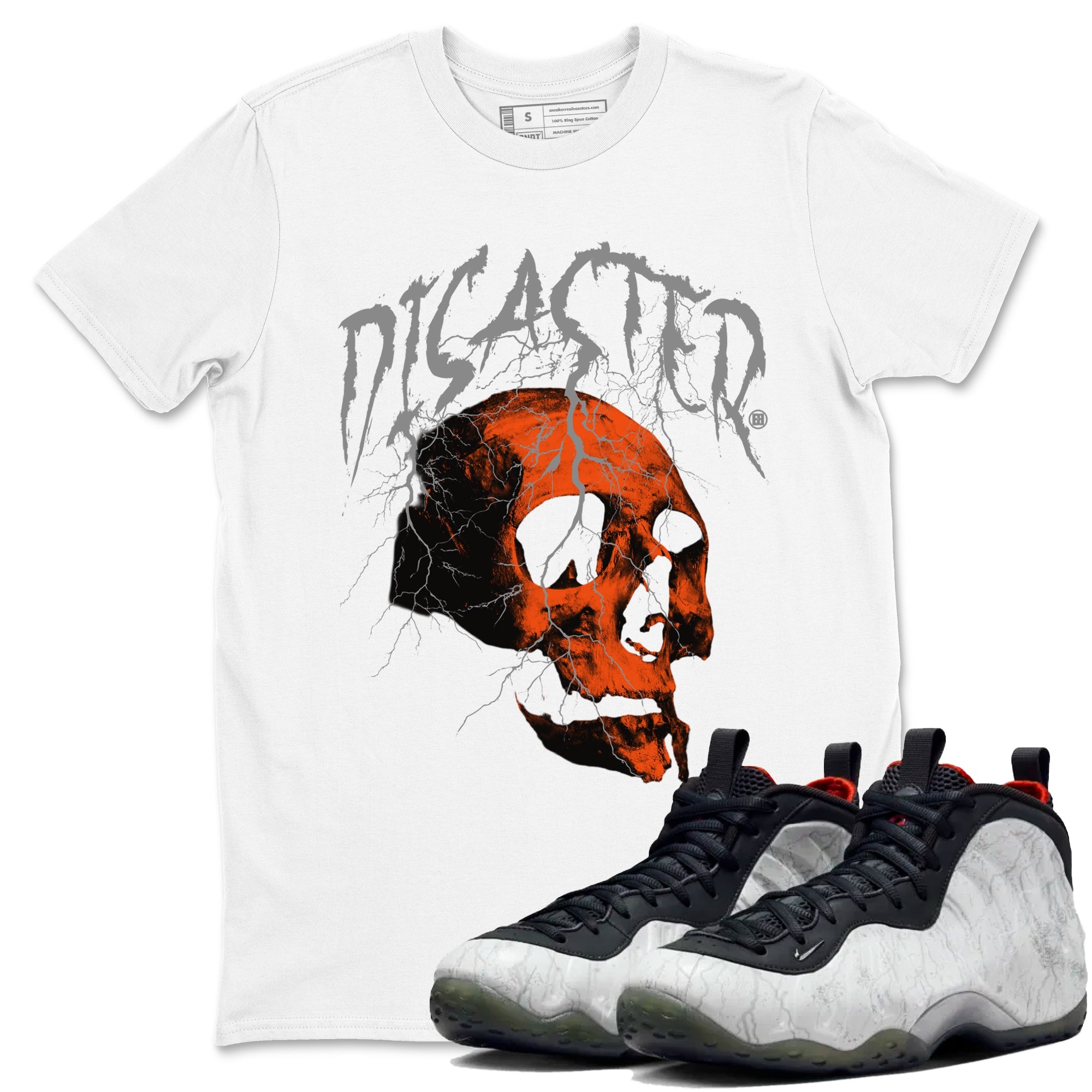 Foams One Jin shirts to match jordans Disater Skull sneaker match tees Air Foamposite One Jin match shoes to clothes Drip Gear Zone unisex cotton White 1 shirts