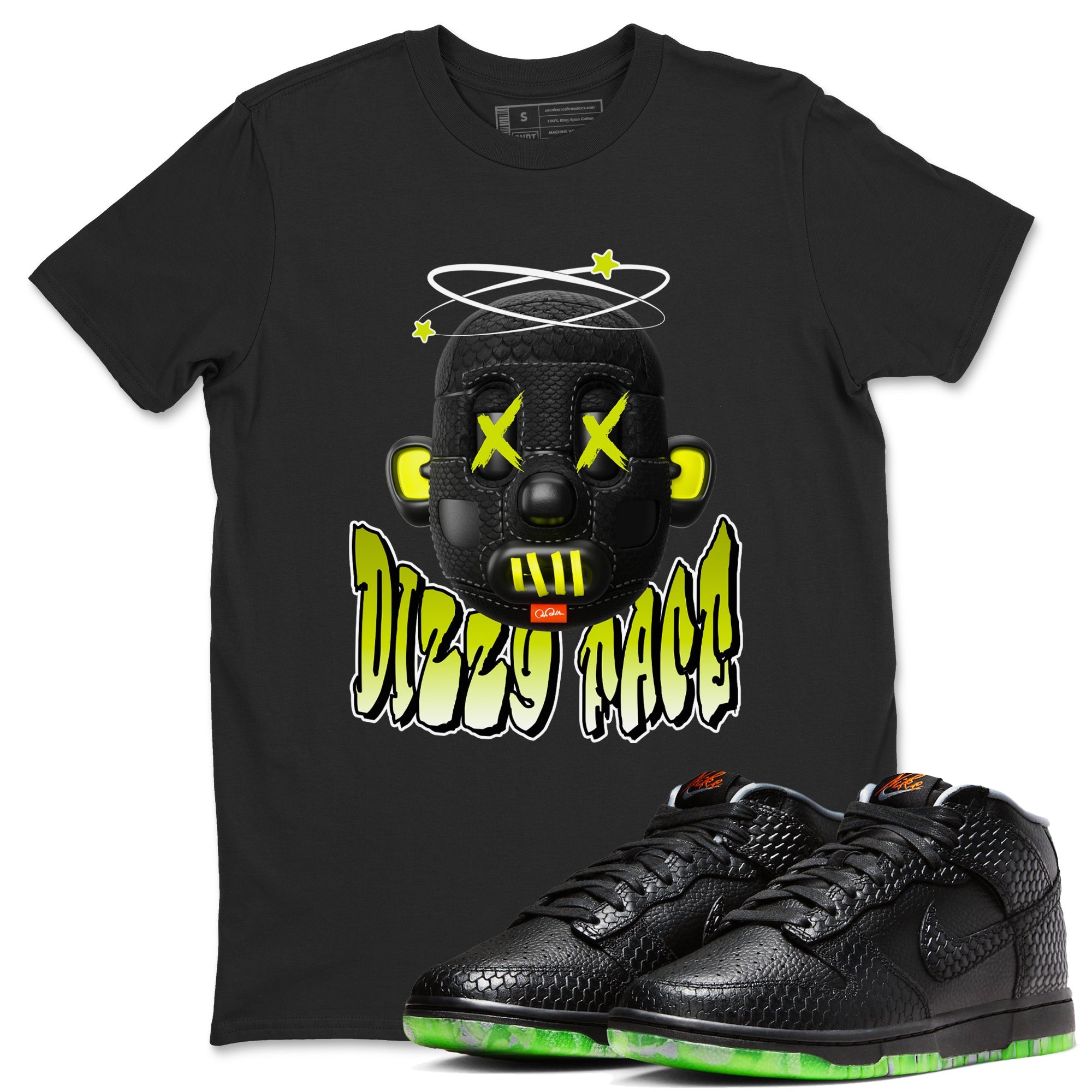 Dunk Halloween shirt to match jordans Dizzy Face sneaker tees halloween horror nights Nike Dunk Halloween Drip Gear Zone Unisex Black 1 T-Shirt