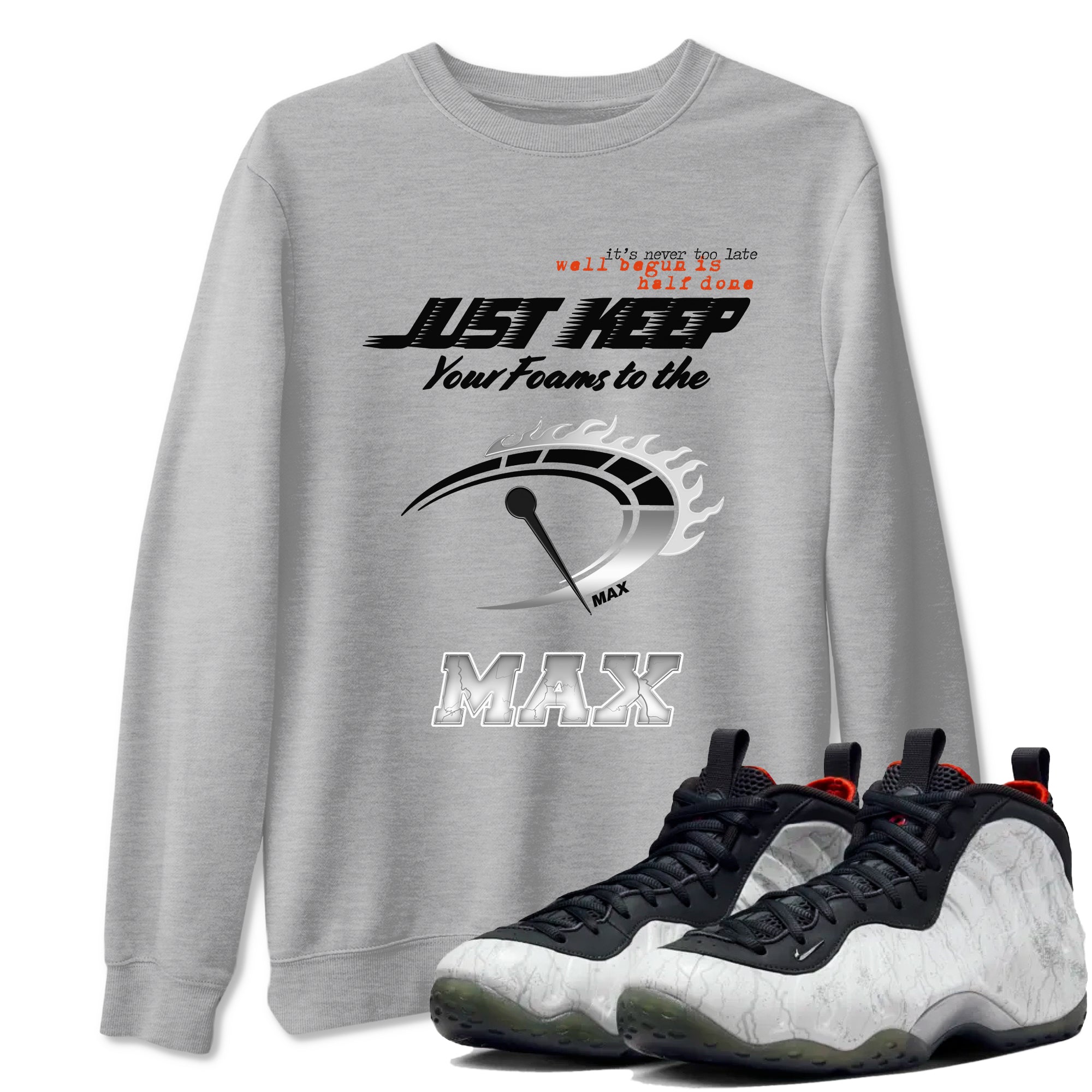 Foams One Jin shirts to match jordans Do It To The Max sneaker match tees Air Foamposite One Jin match shoes to clothes Drip Gear Zone unisex cotton Heather Grey 1 shirts