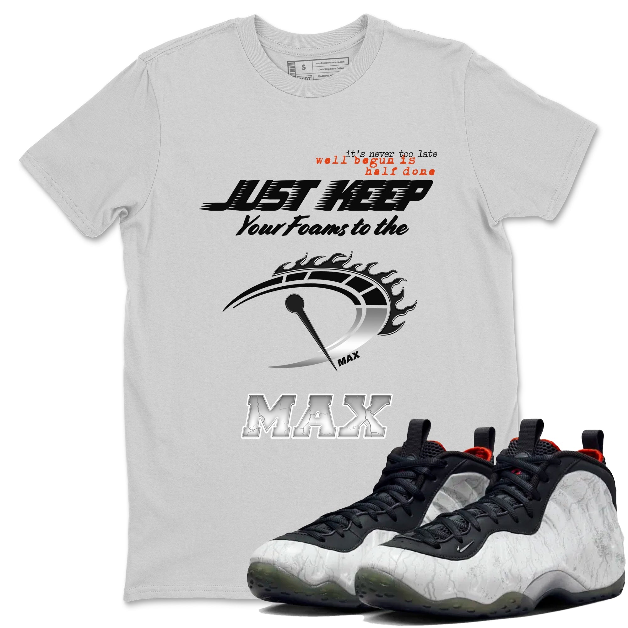 Foams One Jin shirts to match jordans Do It To The Max sneaker match tees Air Foamposite One Jin match shoes to clothes Drip Gear Zone unisex cotton Silver 1 shirts
