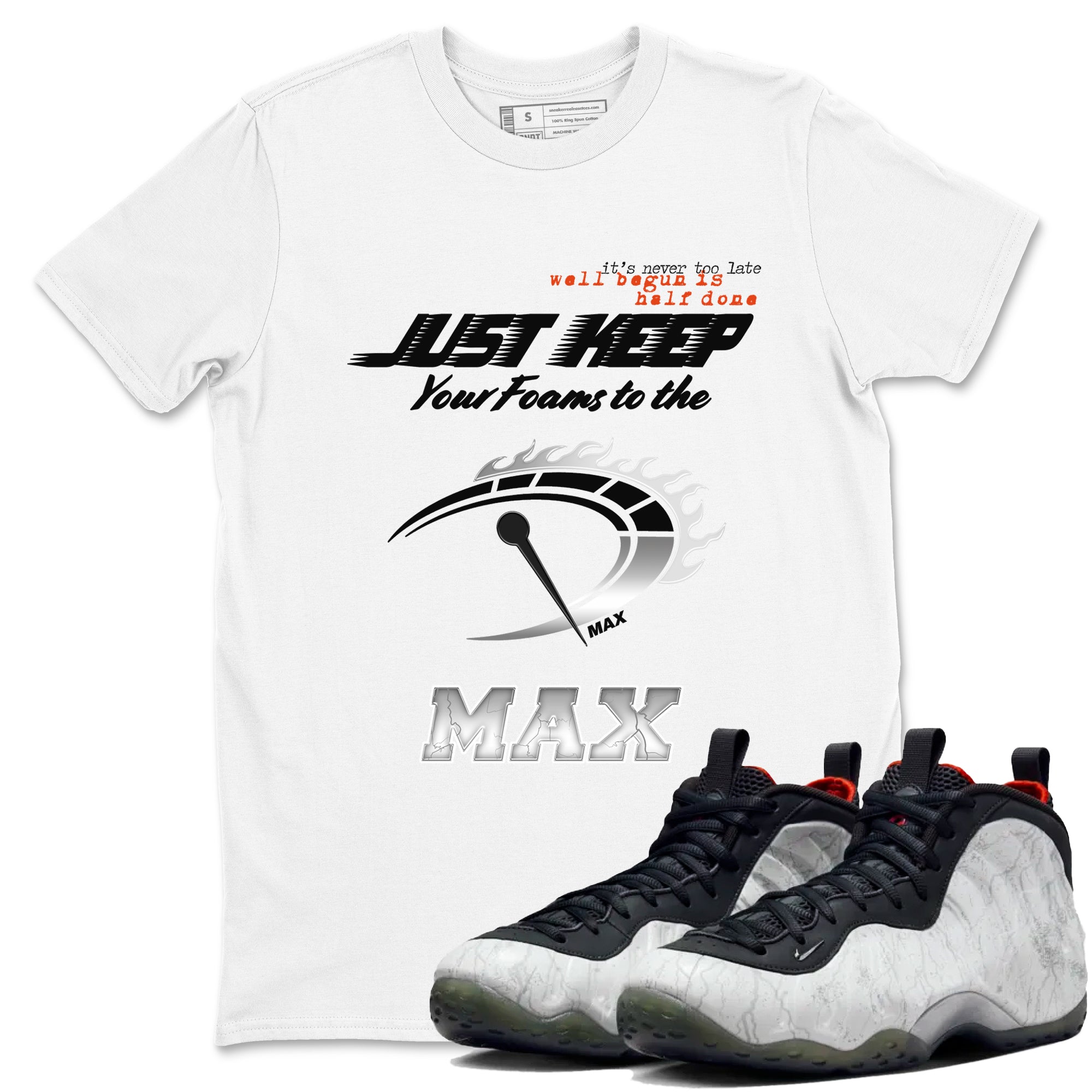 Foams One Jin shirts to match jordans Do It To The Max sneaker match tees Air Foamposite One Jin match shoes to clothes Drip Gear Zone unisex cotton White 1 shirts
