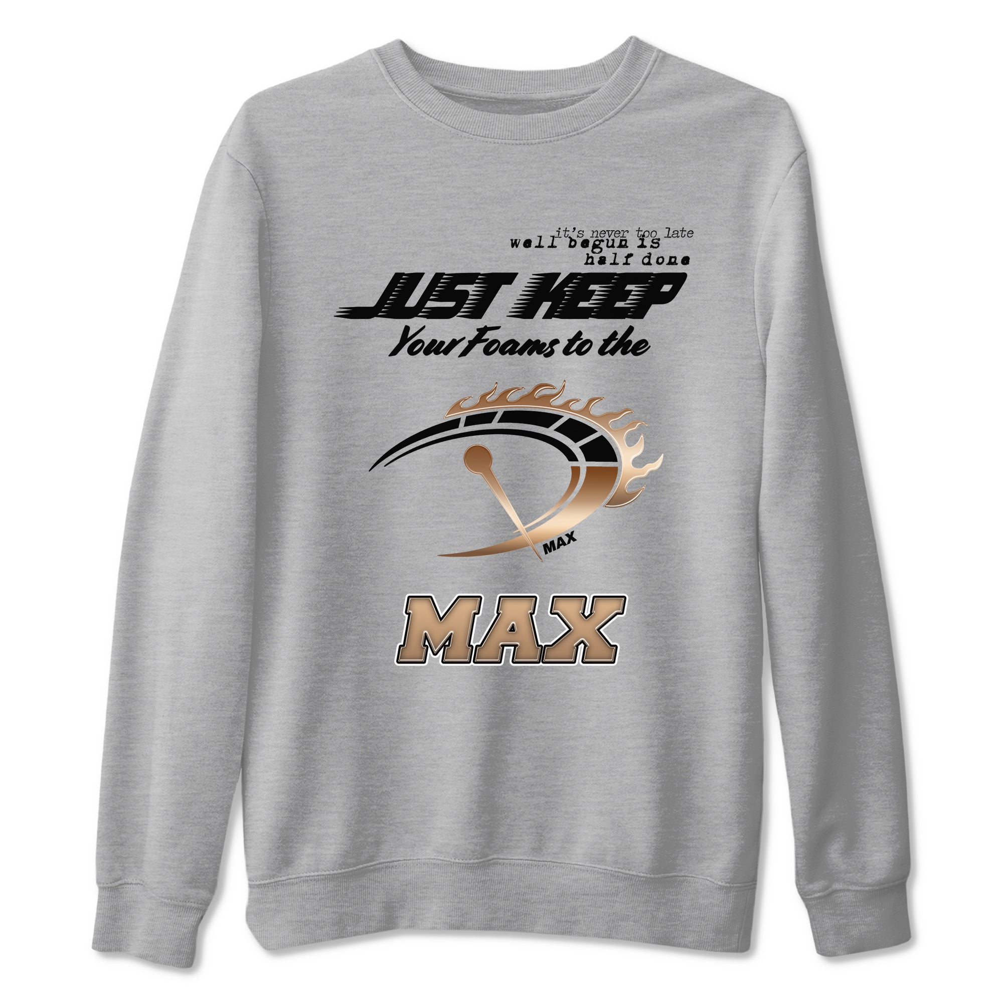 Foams One Metallic Copper shirts to match jordans Do It To The Max sneaker match tees Air Foamposite One Metallic Copper match shoes to clothes Drip Gear Zone unisex cotton Heather Grey 2 shirts