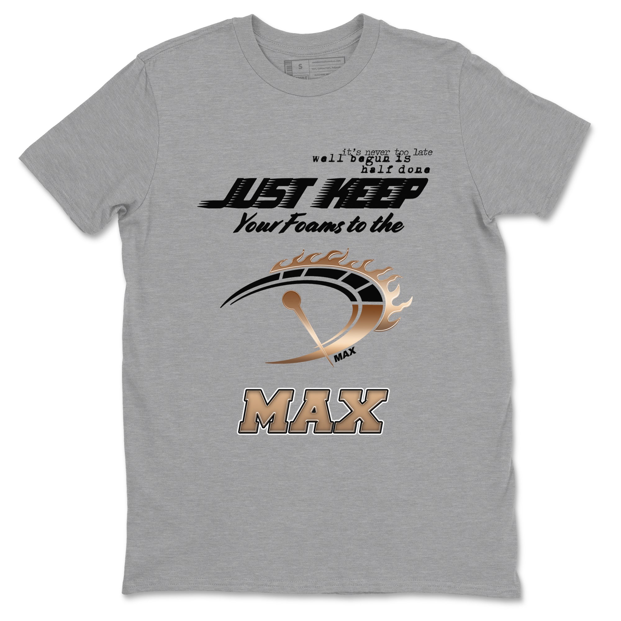 Foams One Metallic Copper shirts to match jordans Do It To The Max sneaker match tees Air Foamposite One Metallic Copper match shoes to clothes Drip Gear Zone unisex cotton Heather Grey 2 shirts