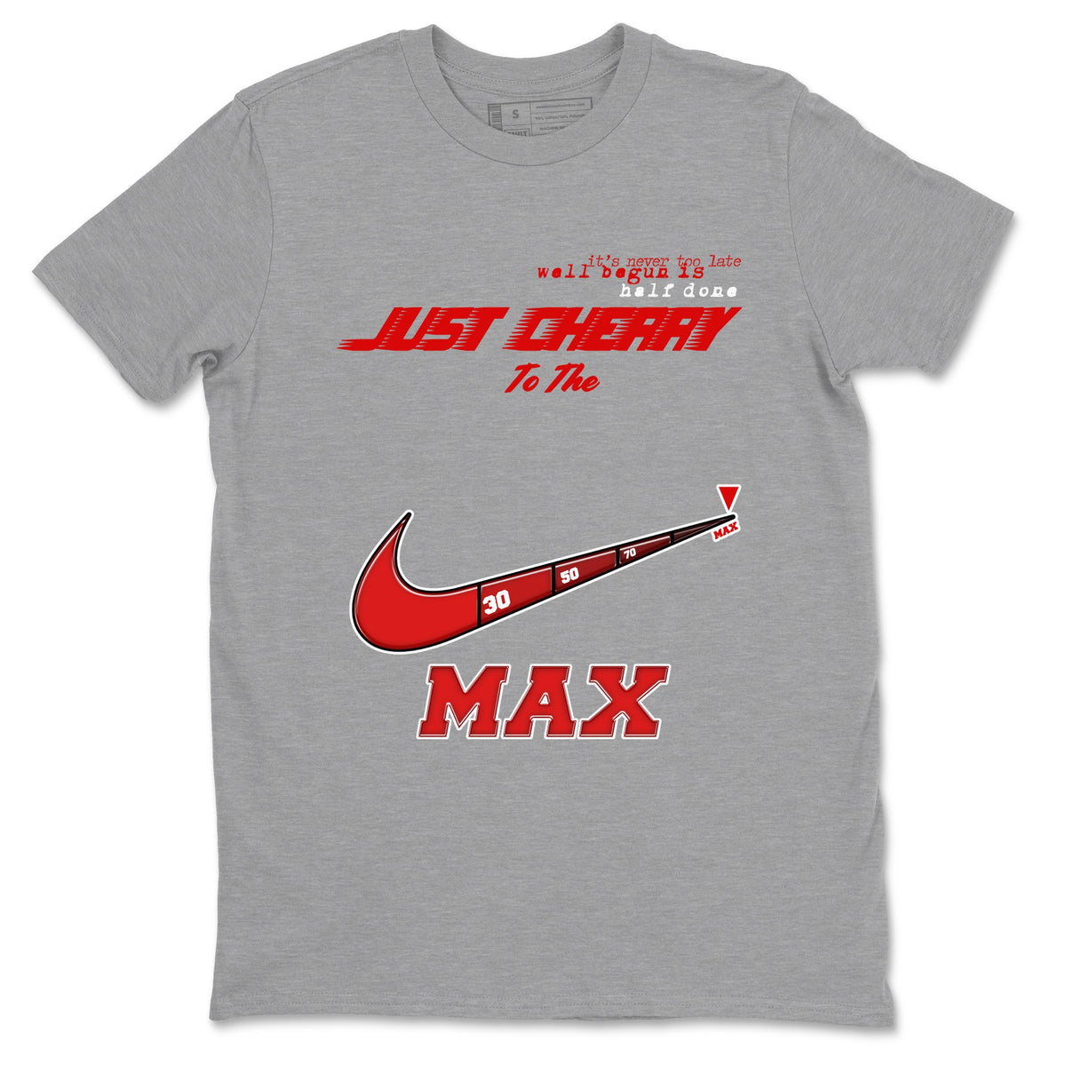 11s Cherry shirts to match jordans Do It To The Max sneaker match tees Air Jordan 11 Retro Cherry match shoes to clothes Drip Gear Zone unisex cotton Heather Grey 2 shirts