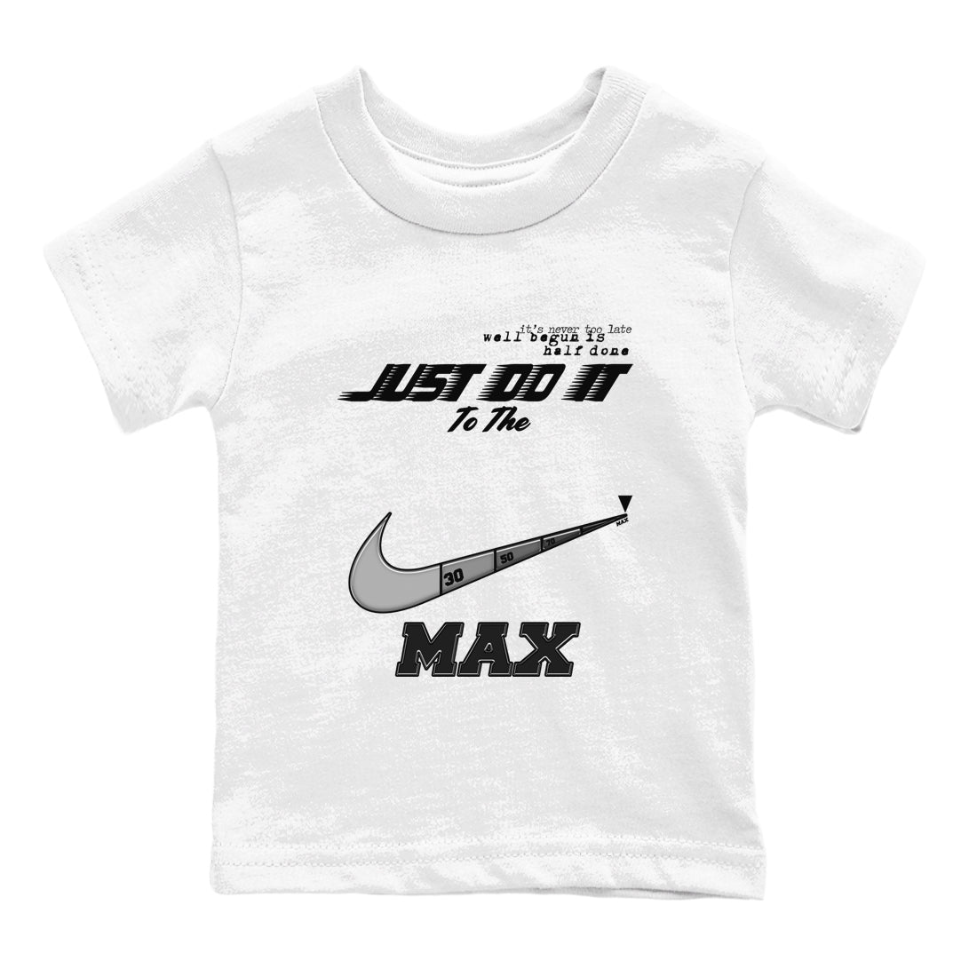 12s Black Wolf Grey shirts to match jordans Do It To The Max sneaker match tees AJ12 Barons match shoes to clothes Drip Gear Zone Youth Baby White 2 tee