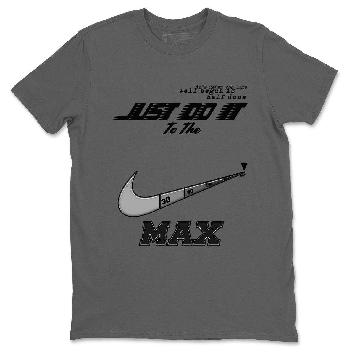 12s Black Wolf Grey shirts to match jordans Do It To The Max sneaker match tees AJ12 Barons match shoes to clothes Drip Gear Zone unisex cotton Cool Grey 2 shirts