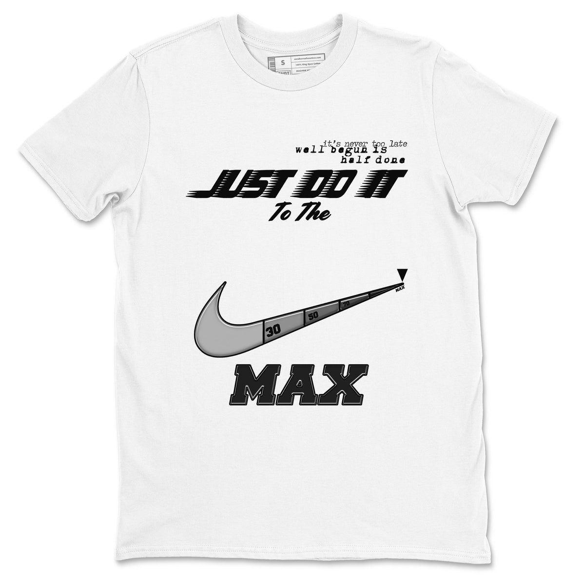12s Black Wolf Grey shirts to match jordans Do It To The Max sneaker match tees AJ12 Barons match shoes to clothes Drip Gear Zone unisex cotton White 2 shirts