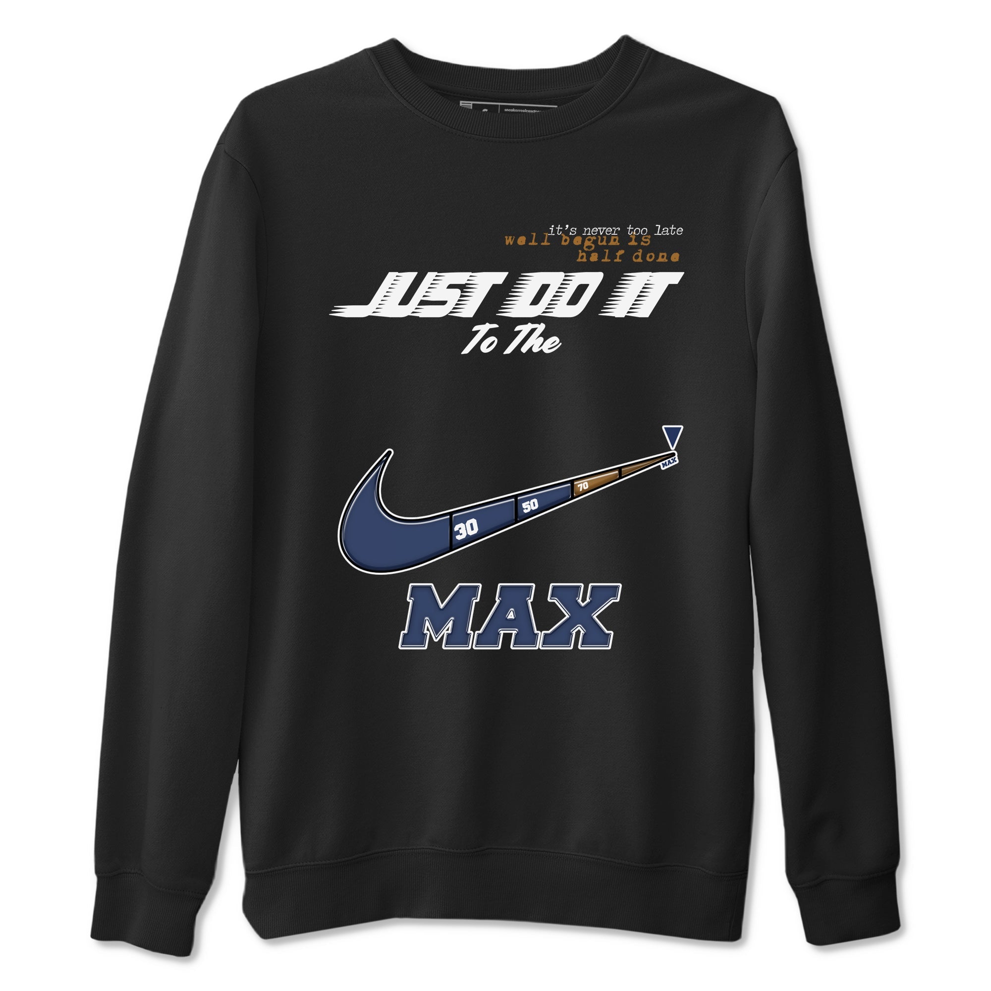 13s Midnight Navy shirts to match jordans Do It To The Max sneaker match tees Air Jordan 13 Midnight Navy match shoes to clothes Drip Gear Zone unisex cotton Black 2 shirts
