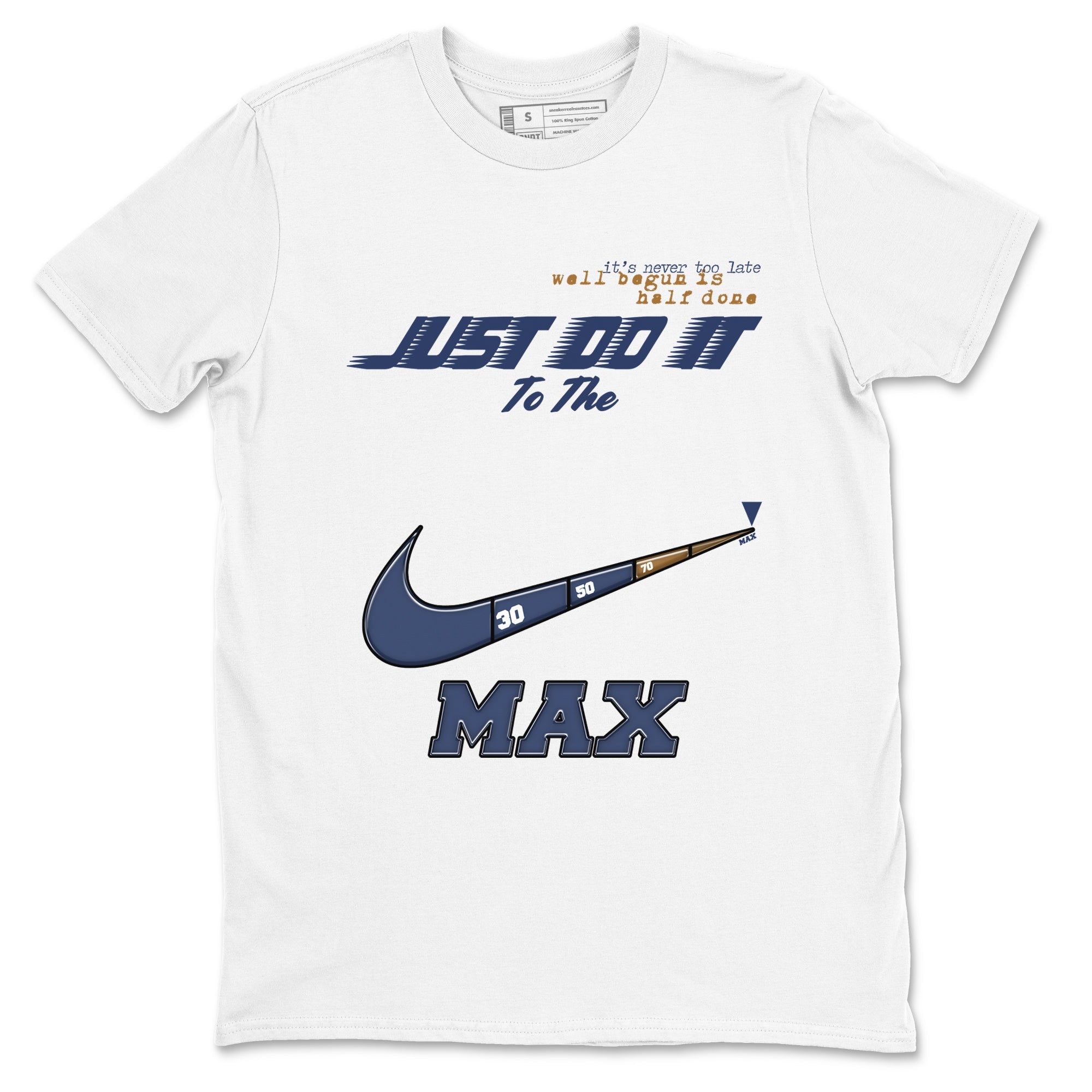 13s Midnight Navy shirts to match jordans Do It To The Max sneaker match tees Air Jordan 13 Midnight Navy match shoes to clothes Drip Gear Zone unisex cotton White 2 shirts