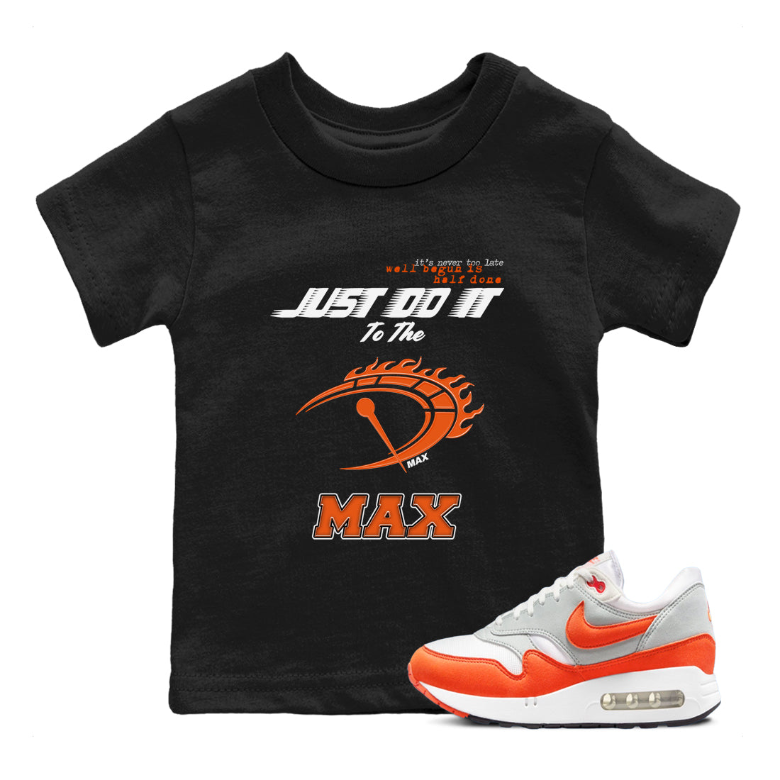 Air Max 1 OG '86 'Summit White and Cosmic Clay shirts to match jordans Do It To The Max sneaker match tees Air Max 1 Cosmic Clay match shoes to clothes Drip Gear Zone Youth Baby Black 1 tee