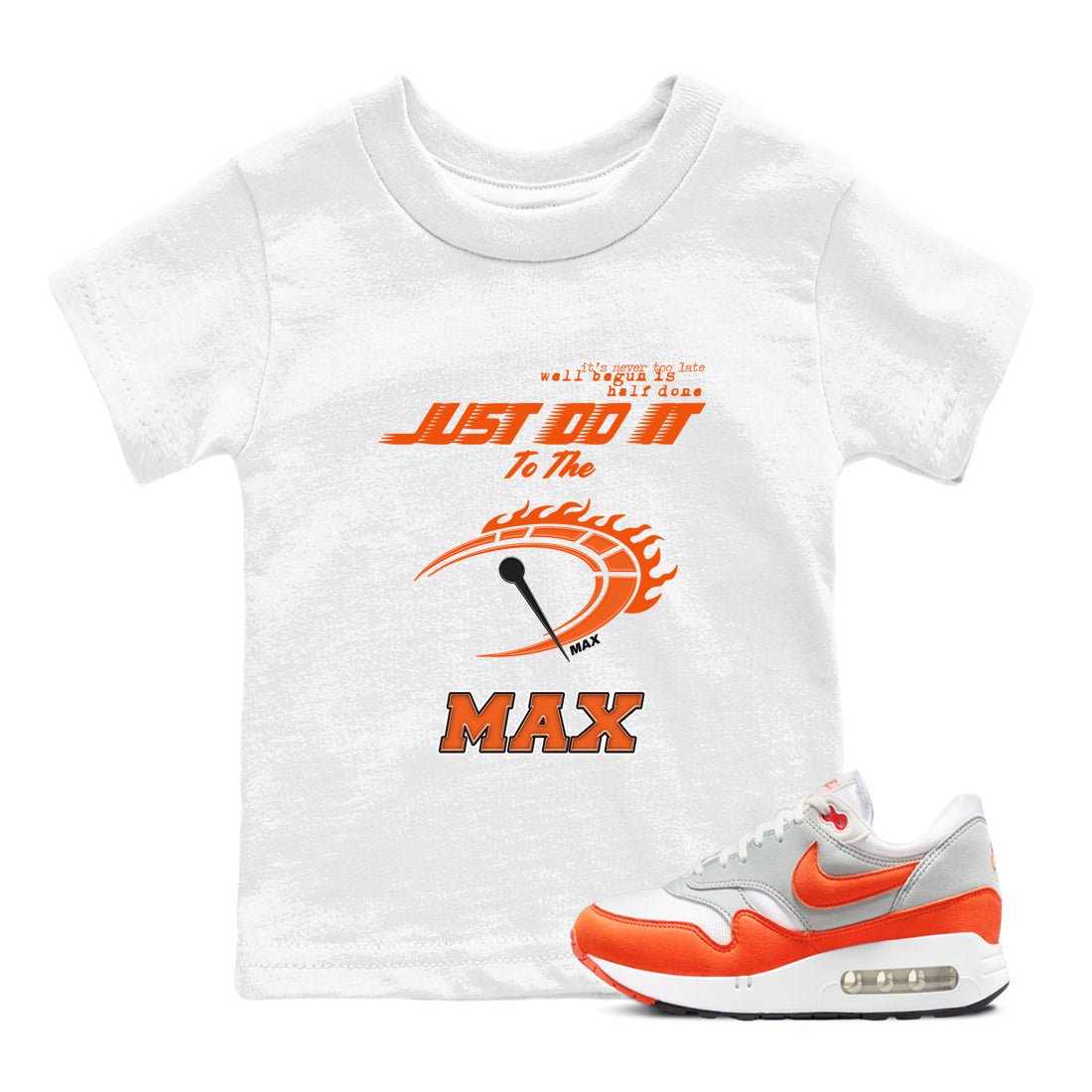 Air Max 1 OG '86 'Summit White and Cosmic Clay shirts to match jordans Do It To The Max sneaker match tees Air Max 1 Cosmic Clay match shoes to clothes Drip Gear Zone Youth Baby White 1 tee
