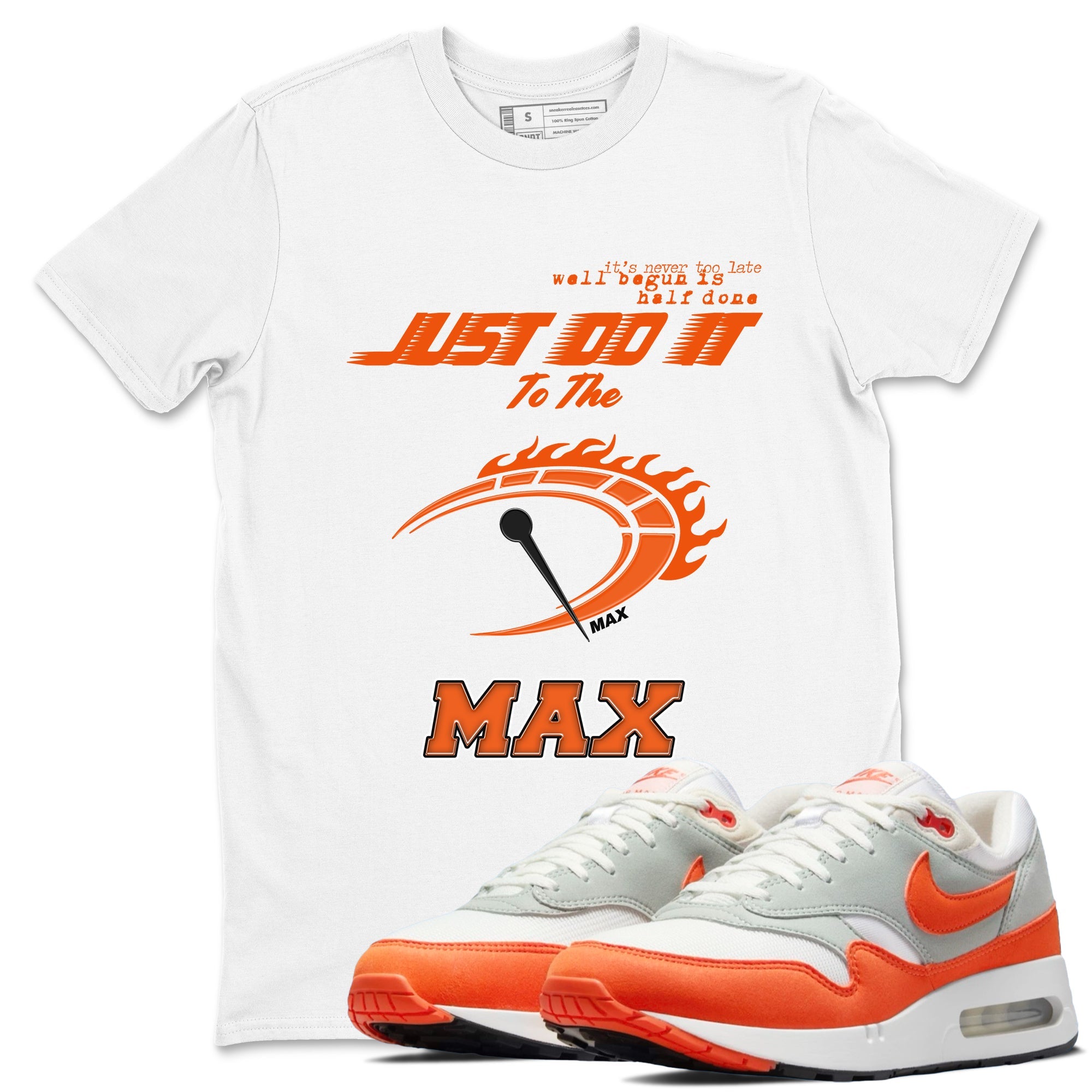 Air Max 1 OG '86 'Summit White and Cosmic Clay shirts to match jordans Do It To The Max sneaker match tees Air Max 1 Cosmic Clay match shoes to clothes Drip Gear Zone unisex cotton White 1 shirts