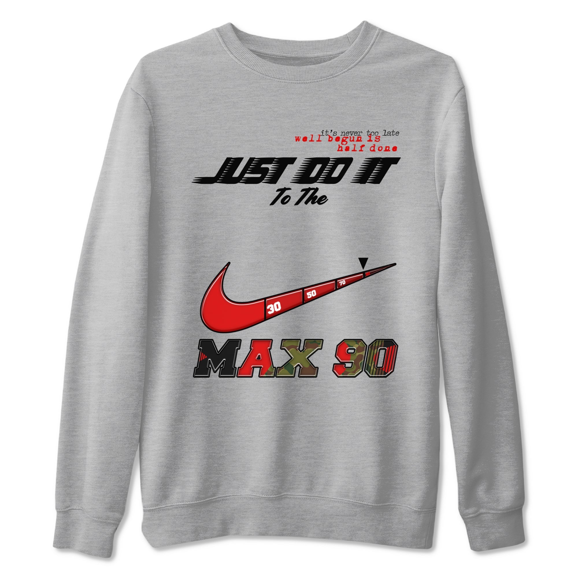 Air Max 90 Reverse Camo shirts to match jordans Do It To The Max sneaker match tees Air Max 90 Reverse Duck Camo match shoes to clothes Drip Gear Zone unisex cotton Heather Grey 2 shirts