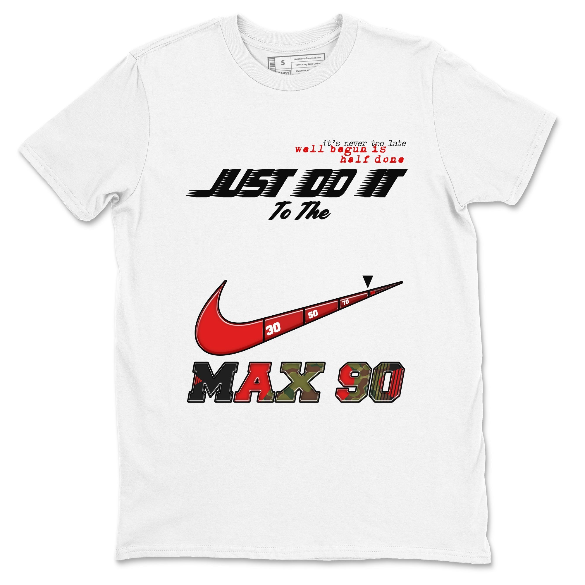 Air Max 90 Reverse Camo shirts to match jordans Do It To The Max sneaker match tees Air Max 90 Reverse Duck Camo match shoes to clothes Drip Gear Zone unisex cotton White 2 shirts