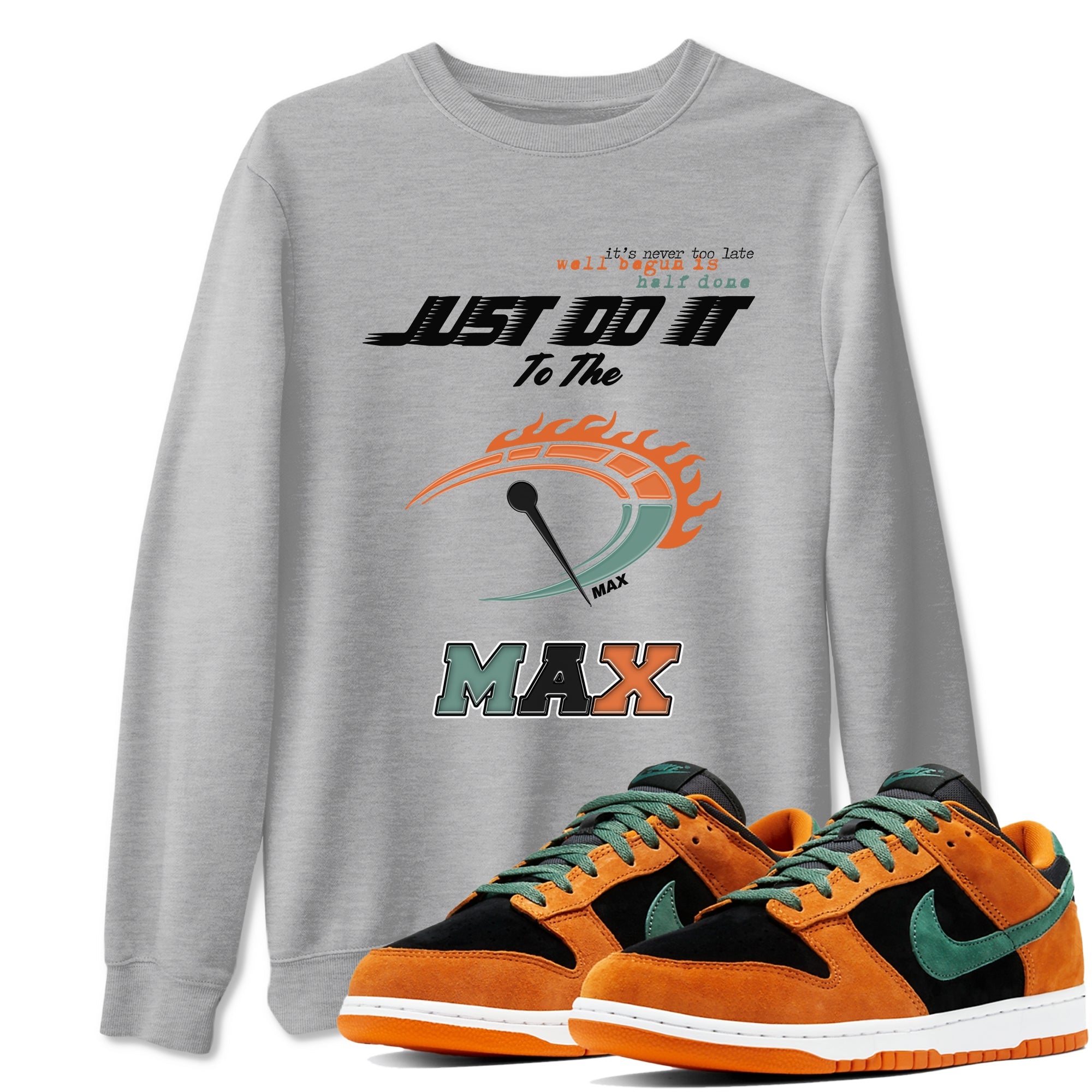 Dunk Ceramic shirts to match jordans Do It To The Max sneaker match tees Dunk Ceramic match shoes to clothes Drip Gear Zone unisex cotton Heather Grey 1 shirts