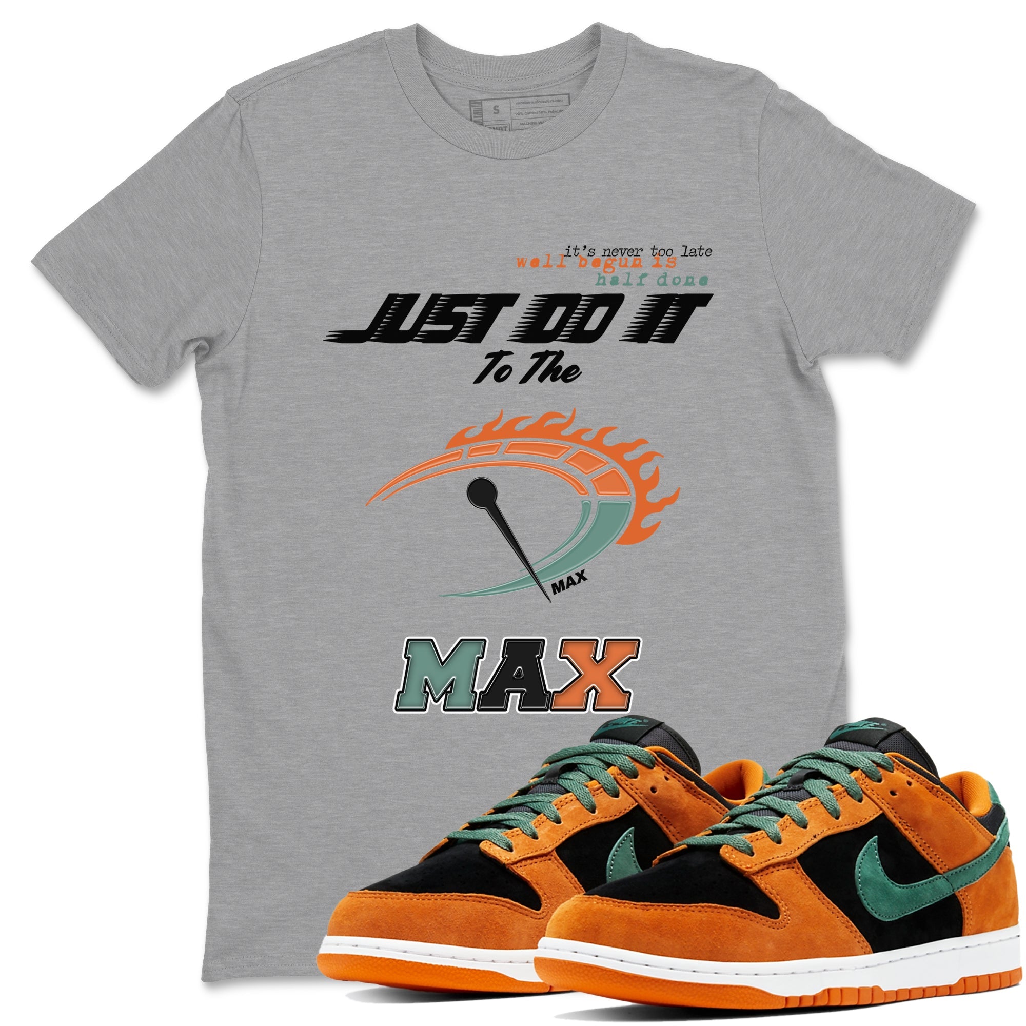 Dunk Ceramic shirts to match jordans Do It To The Max sneaker match tees Dunk Ceramic match shoes to clothes Drip Gear Zone unisex cotton Heather Grey 1 shirts